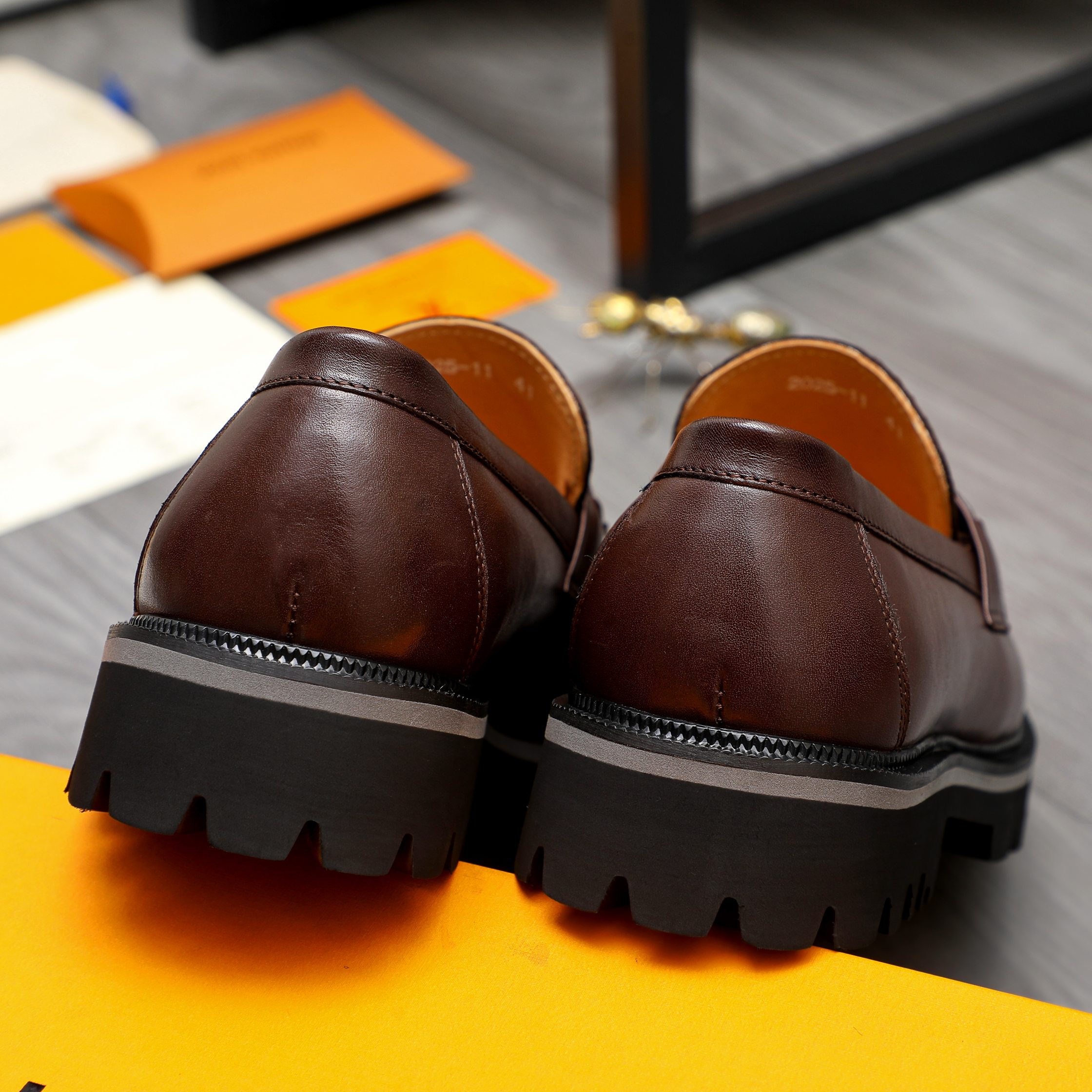 Louis Vuitton Men's Leather Loafers, Slip-On Style, Sizes 39-44 11 a1744100181331 3410
