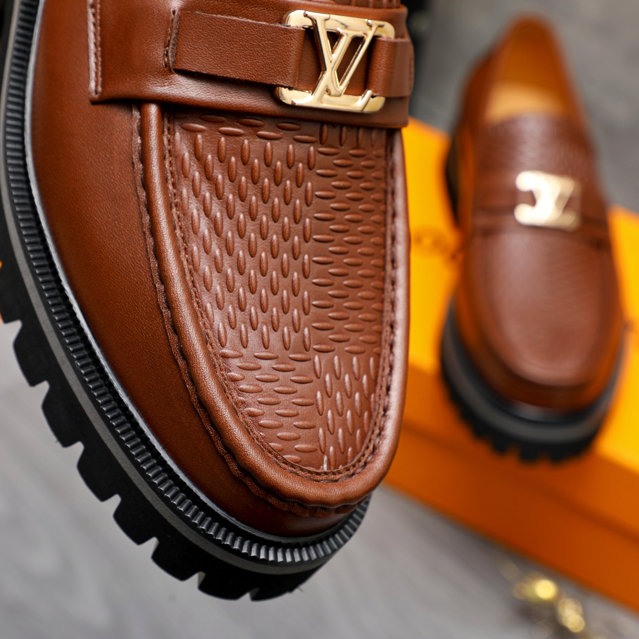 Louis Vuitton Men's Leather Loafers, Business Slip-Ons, Sizes 39-44 10 a1744100304618 1068