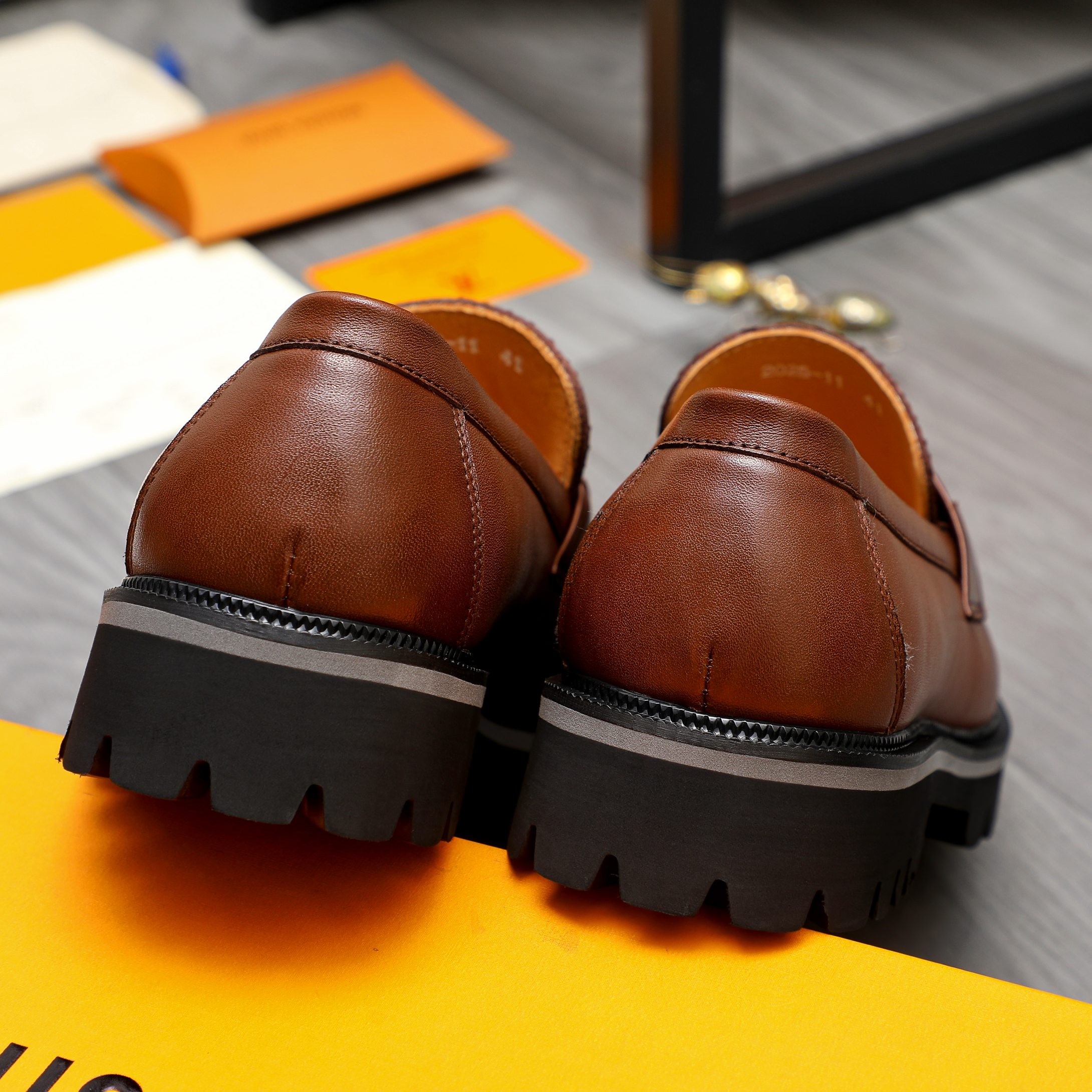 Louis Vuitton Men's Leather Loafers, Business Slip-Ons, Sizes 39-44 11 a1744100304806 6837