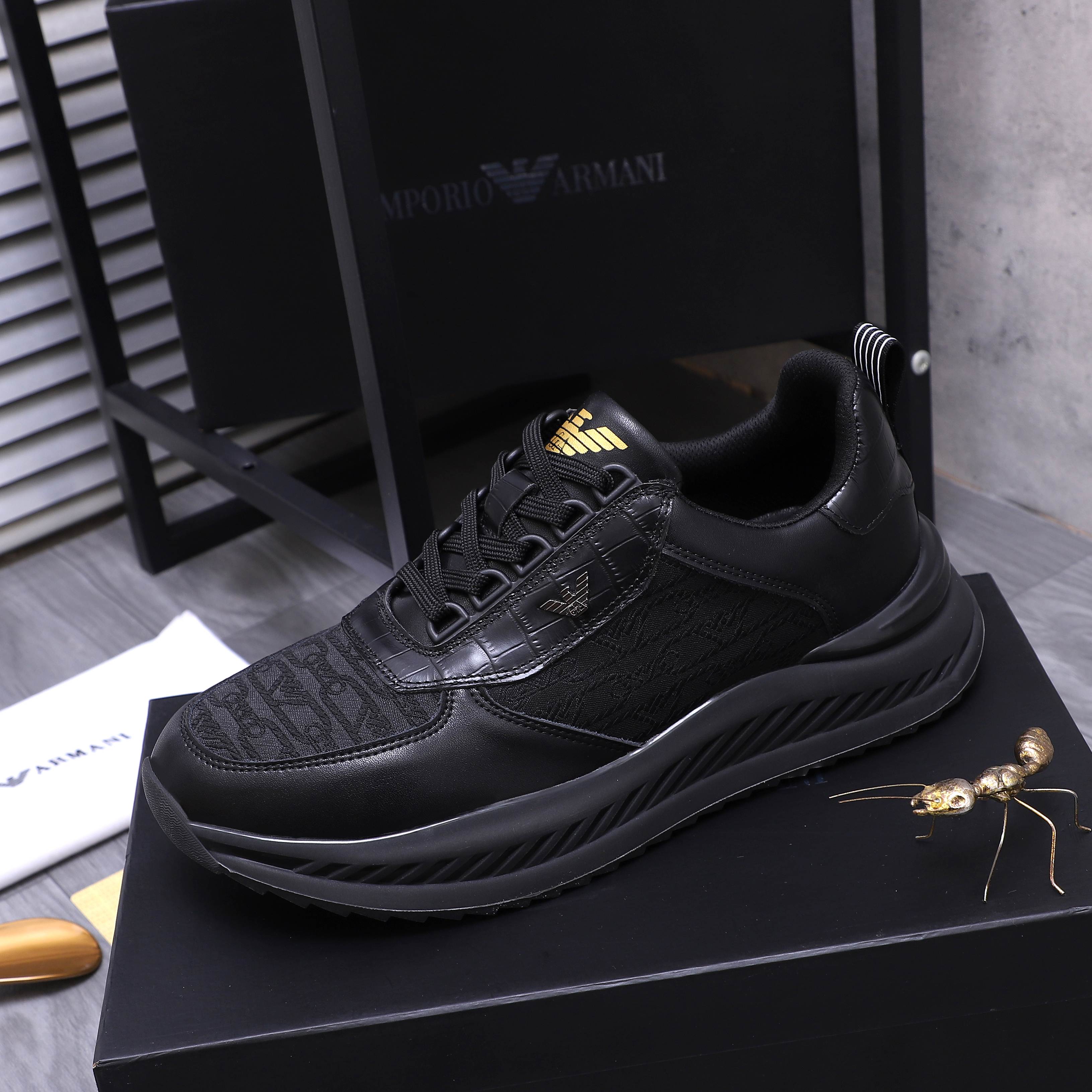 Armani Casual Sneakers for Men - Premium Leather & Fabric Blend 6 a1744271175423 0438