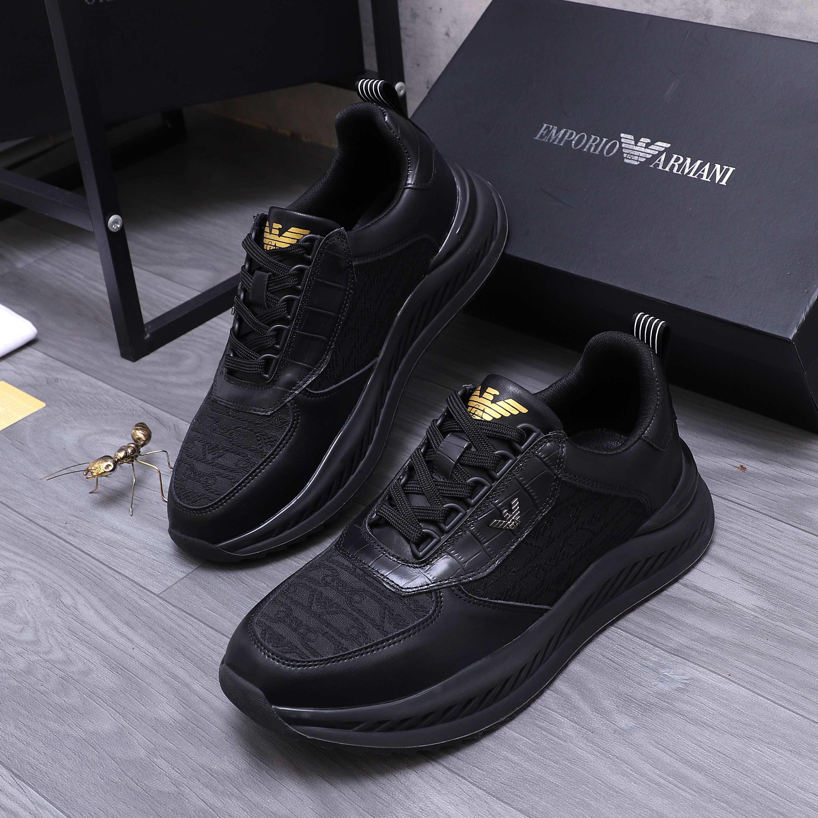Armani Casual Sneakers for Men - Premium Leather & Fabric Blend 4 a1744271175570 3206