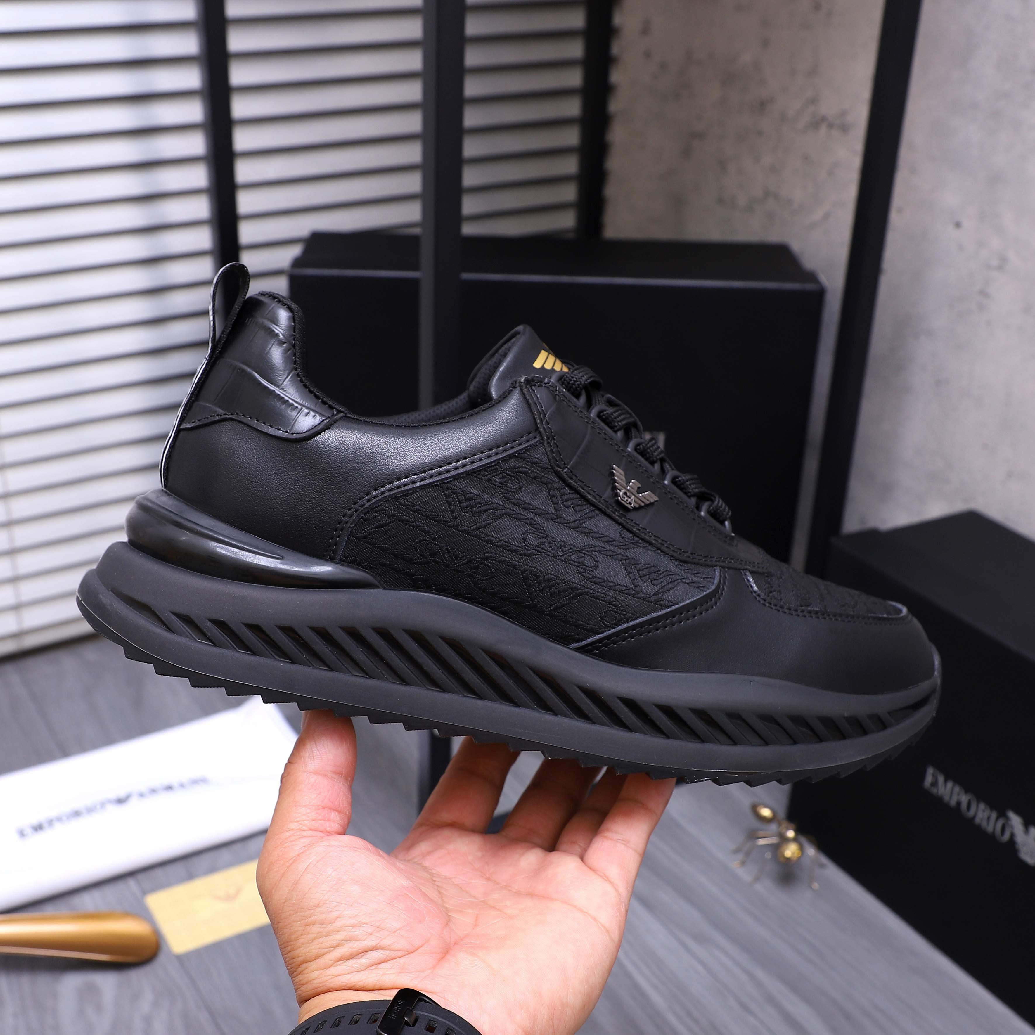Armani Casual Sneakers for Men - Premium Leather & Fabric Blend 7 a1744271175621 3267