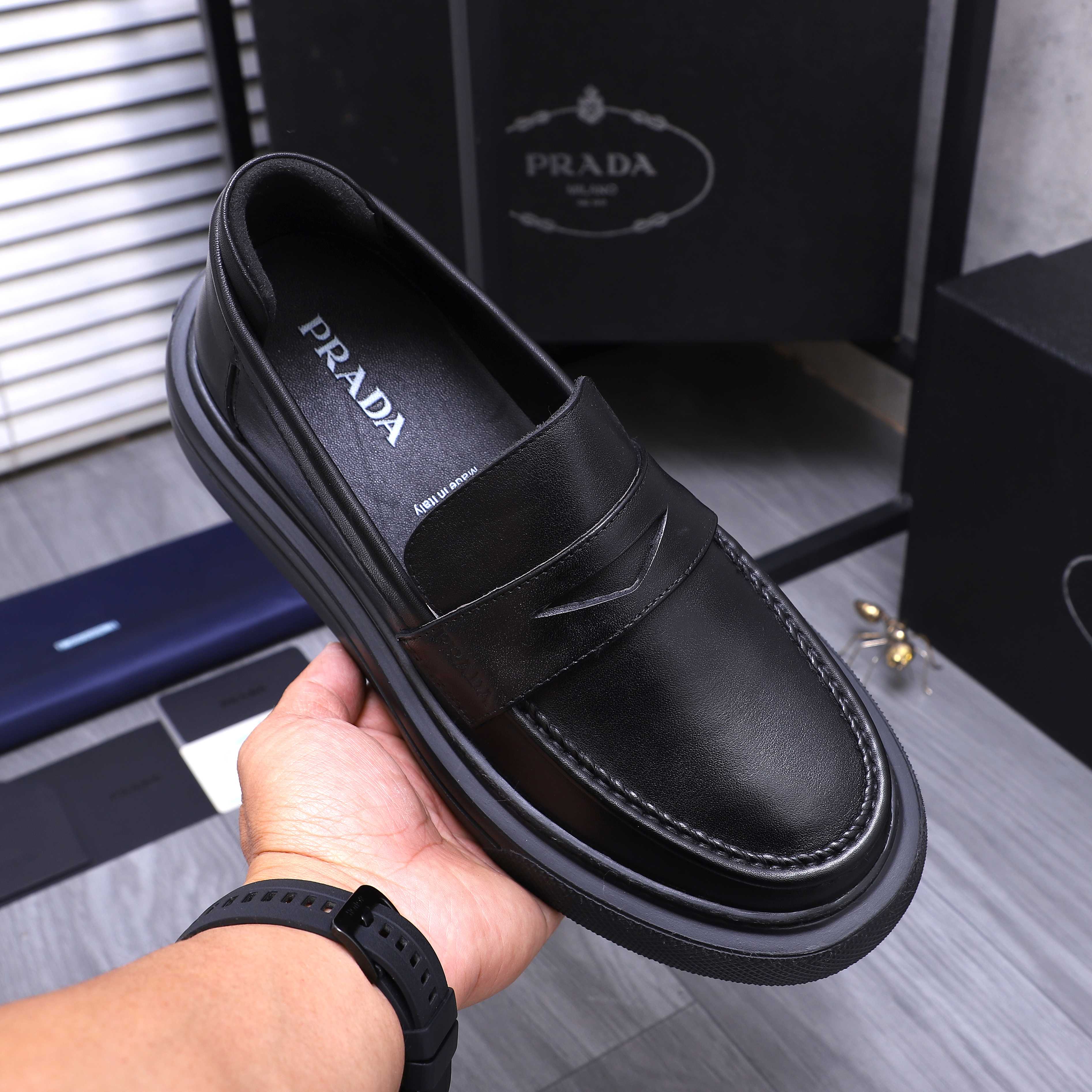 Prada Men's Leather Loafers: Business Style Slip-Ons, Sizes 38-44 8 a1744294416817 7818