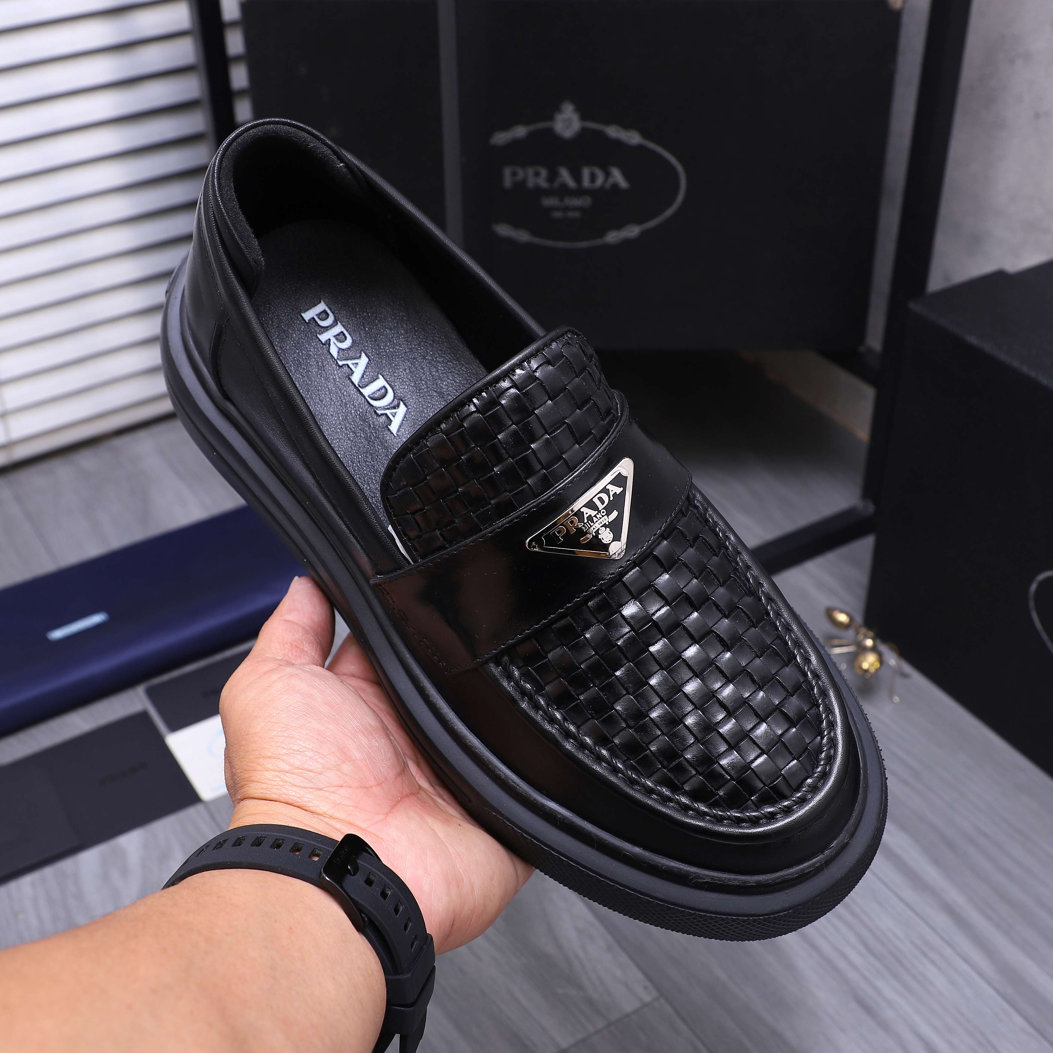 Prada Business Leather Loafers, Sizes 38-44, Premium Leather Footwear 8 a1744294504398 7107