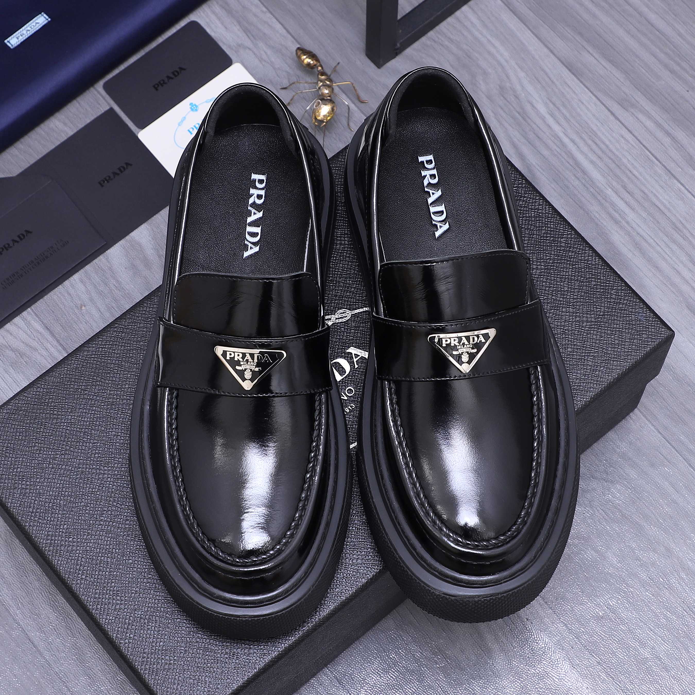 Prada Business Leather Loafers, European Size 38-44, Premium Leather 3 a1744294607500 1841
