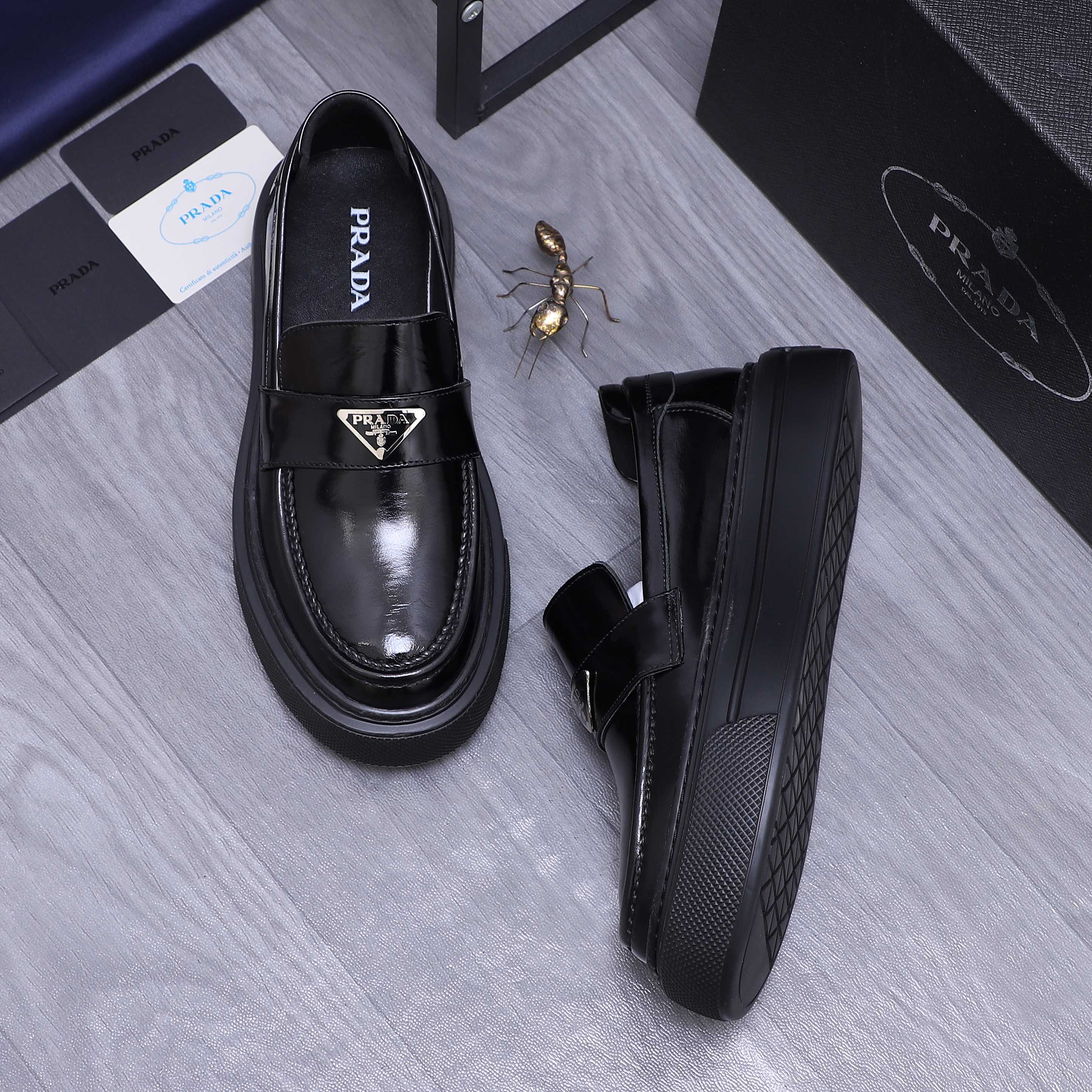 Prada Business Leather Loafers, European Size 38-44, Premium Leather 5 a1744294608067 2472