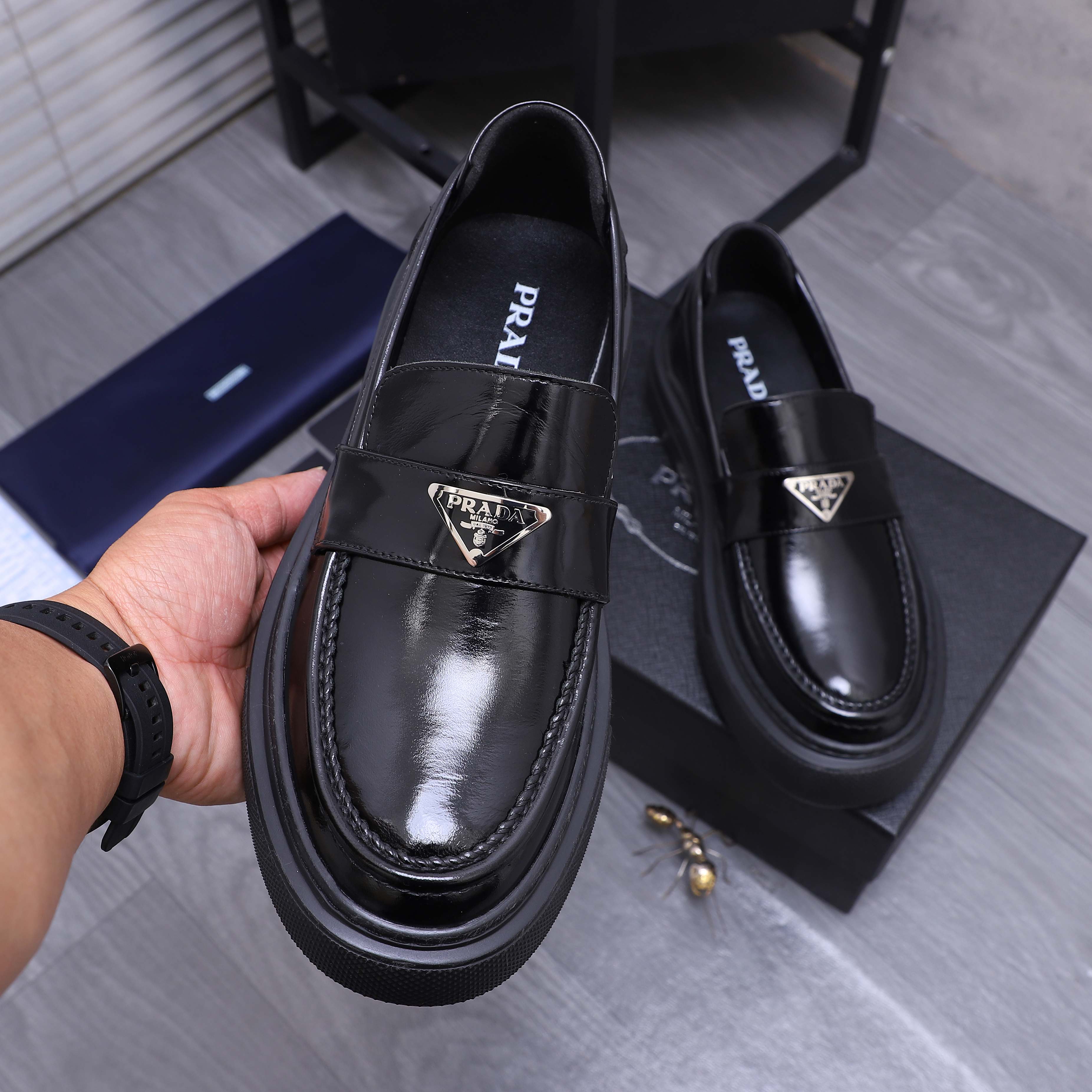 Prada Business Leather Loafers, European Size 38-44, Premium Leather 6 a1744294608178 1340