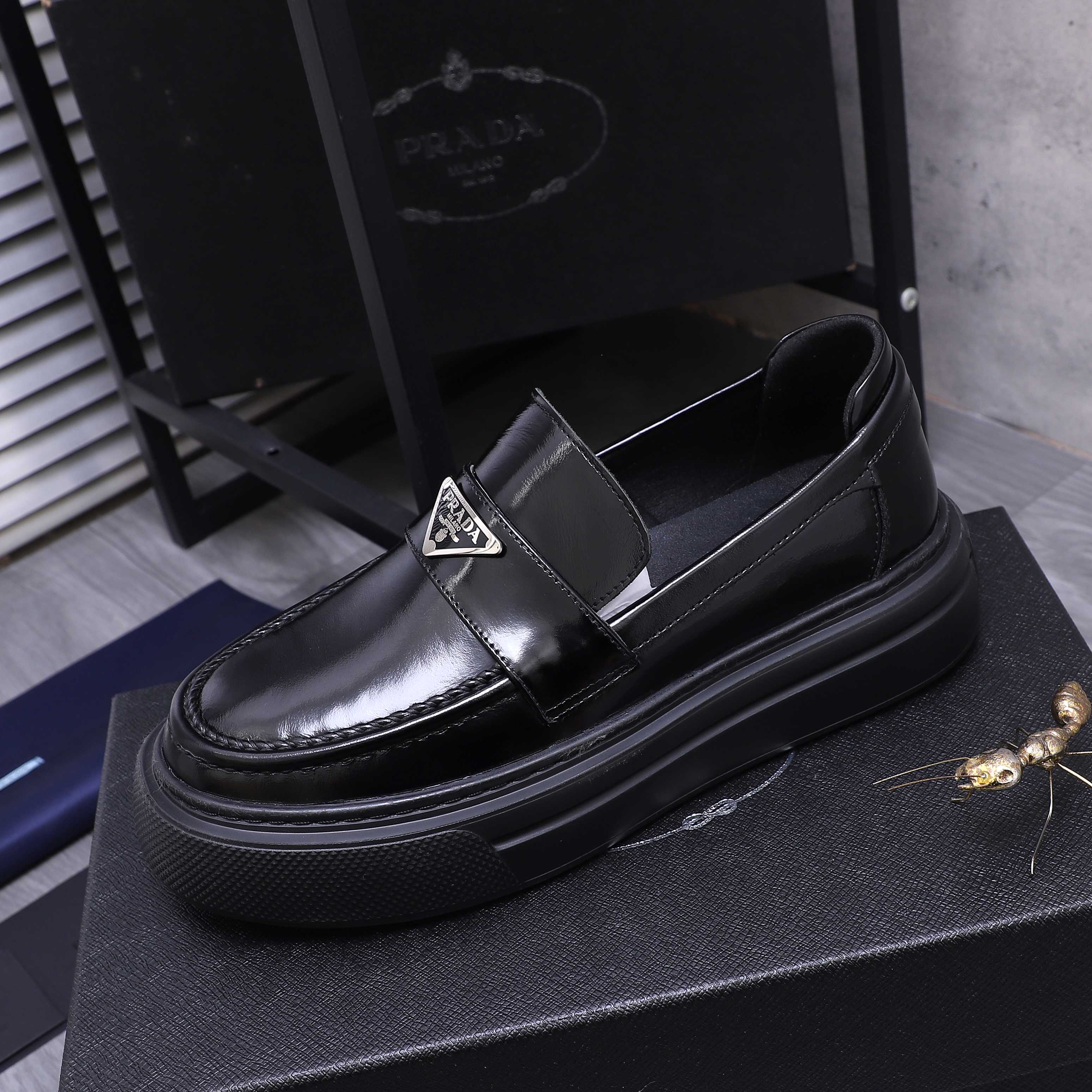Prada Business Leather Loafers, European Size 38-44, Premium Leather 7 a1744294610326 8523