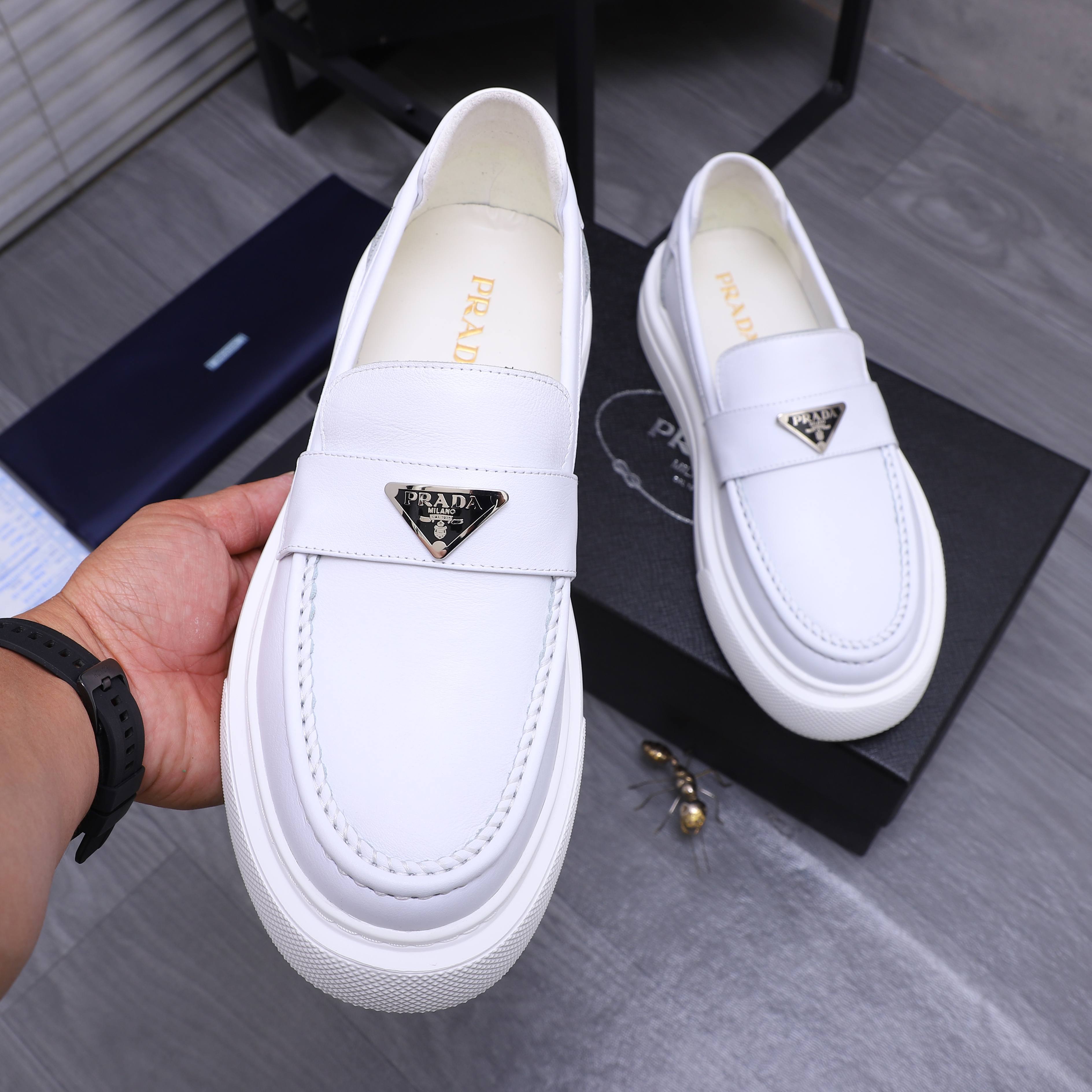 Prada Business Loafers Premium Leather Slip-Ons, Sizes 38-44 6 a1744294730832 3388