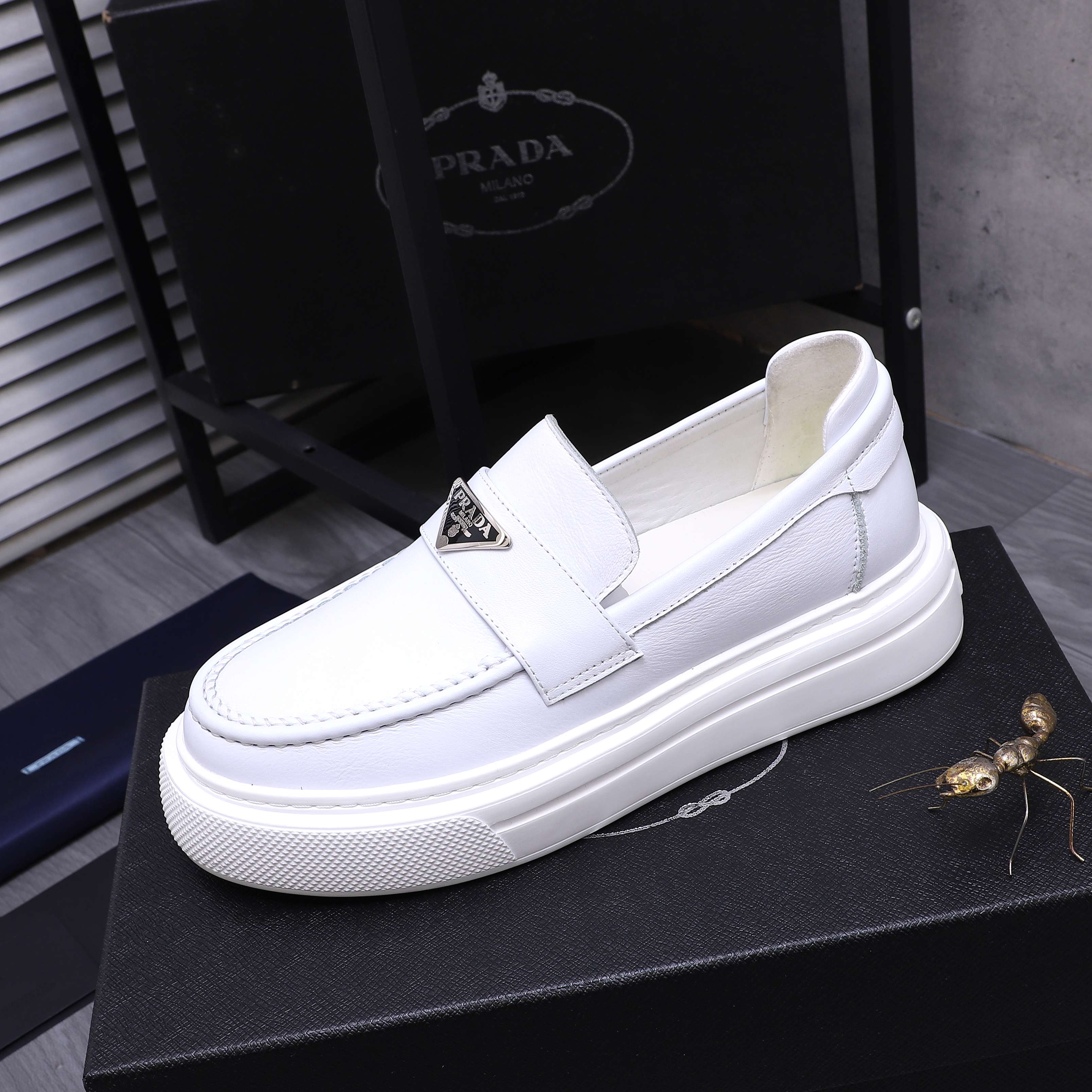 Prada Business Loafers Premium Leather Slip-Ons, Sizes 38-44 7 a1744294733049 6347