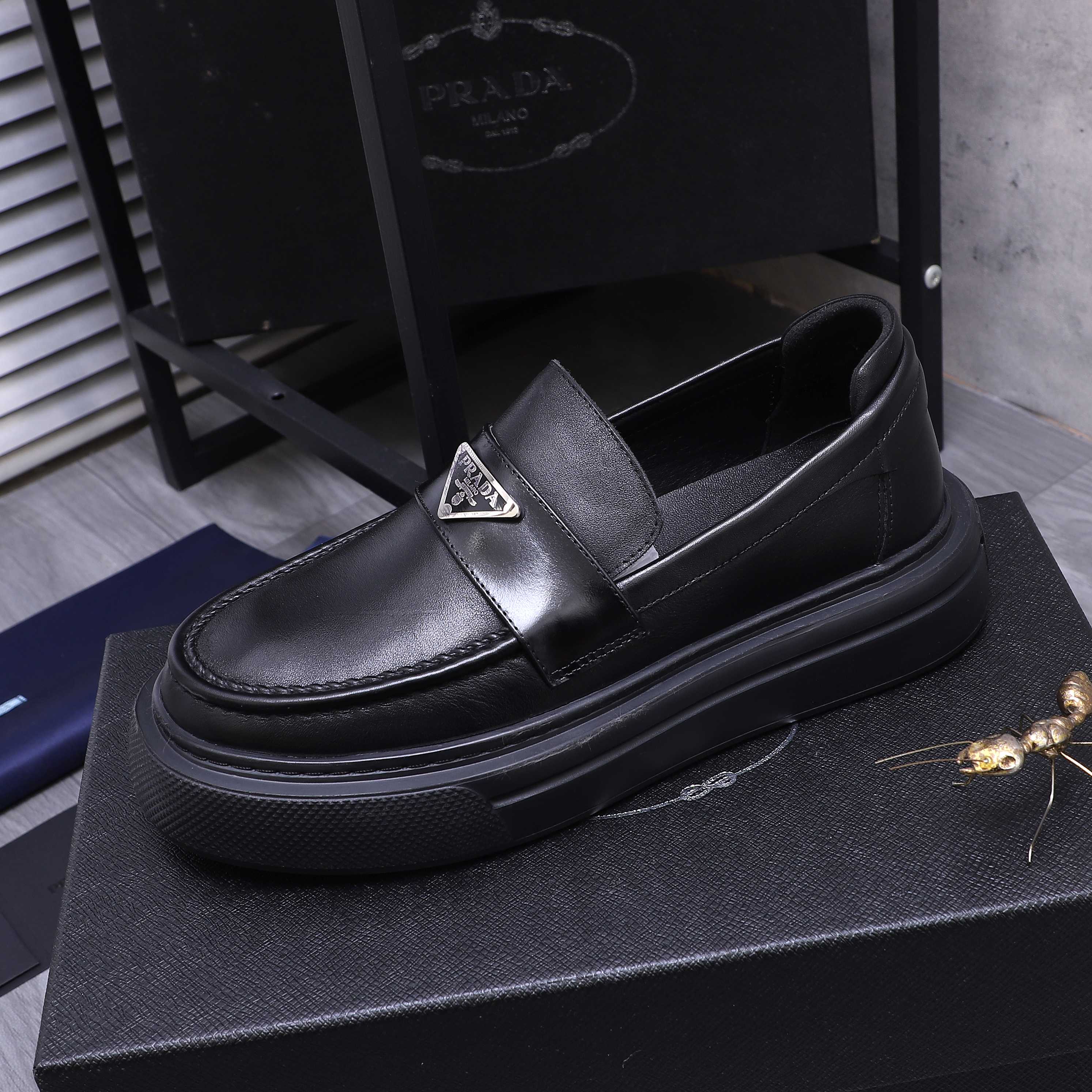 Prada Business Casual Leather Loafers, Sizes 38-44, Premium Quality 7 a1744294942020 6056