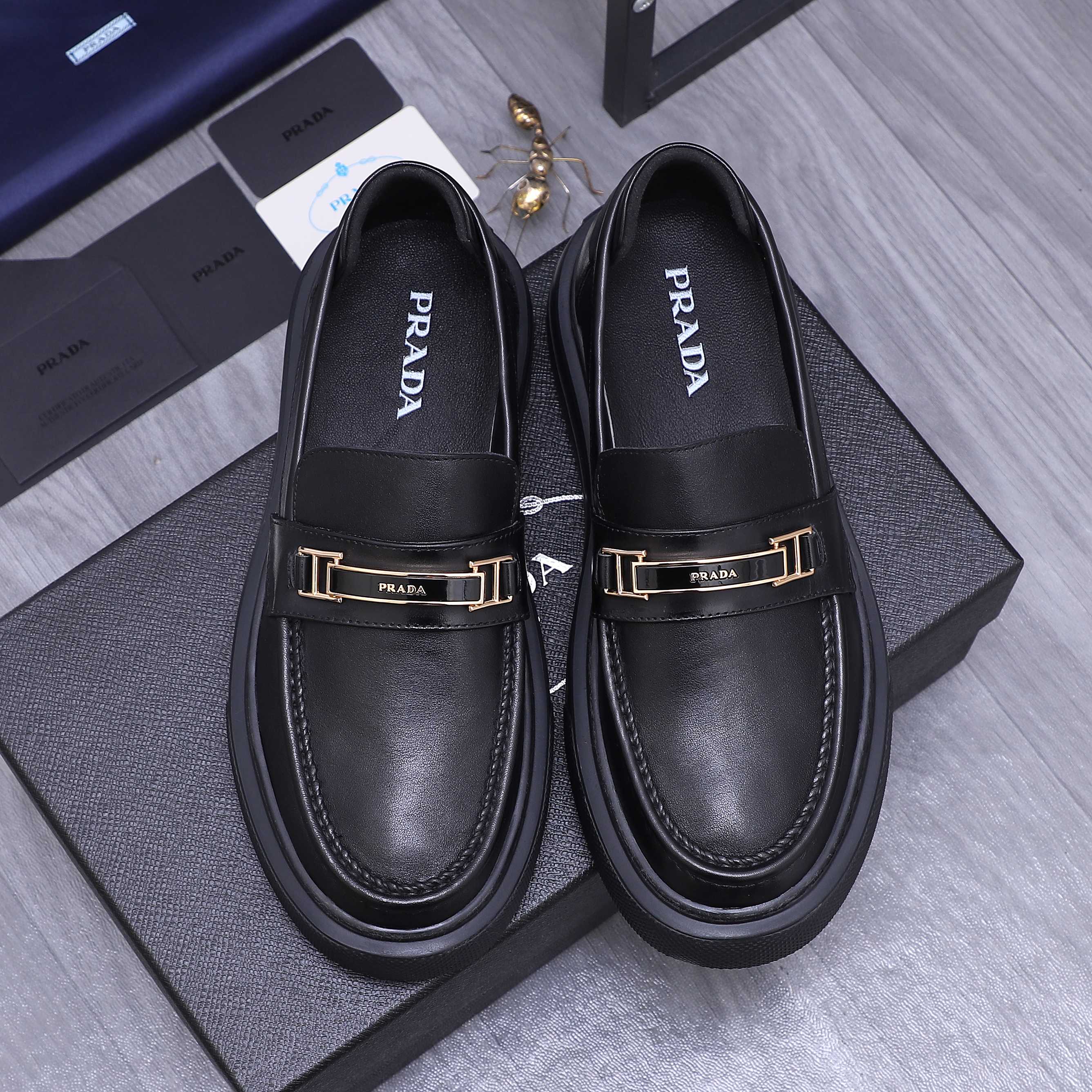 Prada Business Leather Loafers - Premium Leather, Comfortable Fit, Sizes 38-44 3 a1744354136874 3466