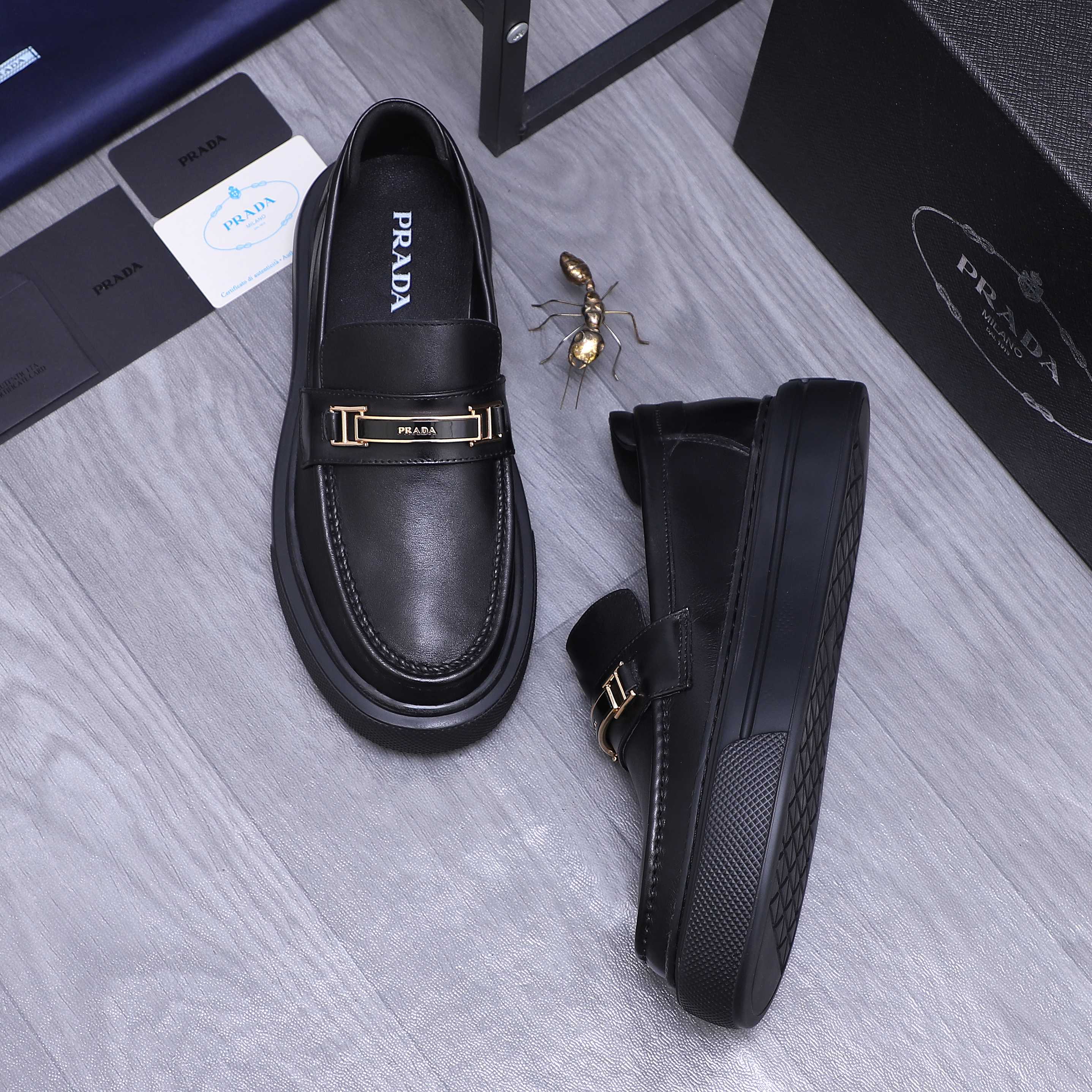 Prada Business Leather Loafers - Premium Leather, Comfortable Fit, Sizes 38-44 5 a1744354137088 8447