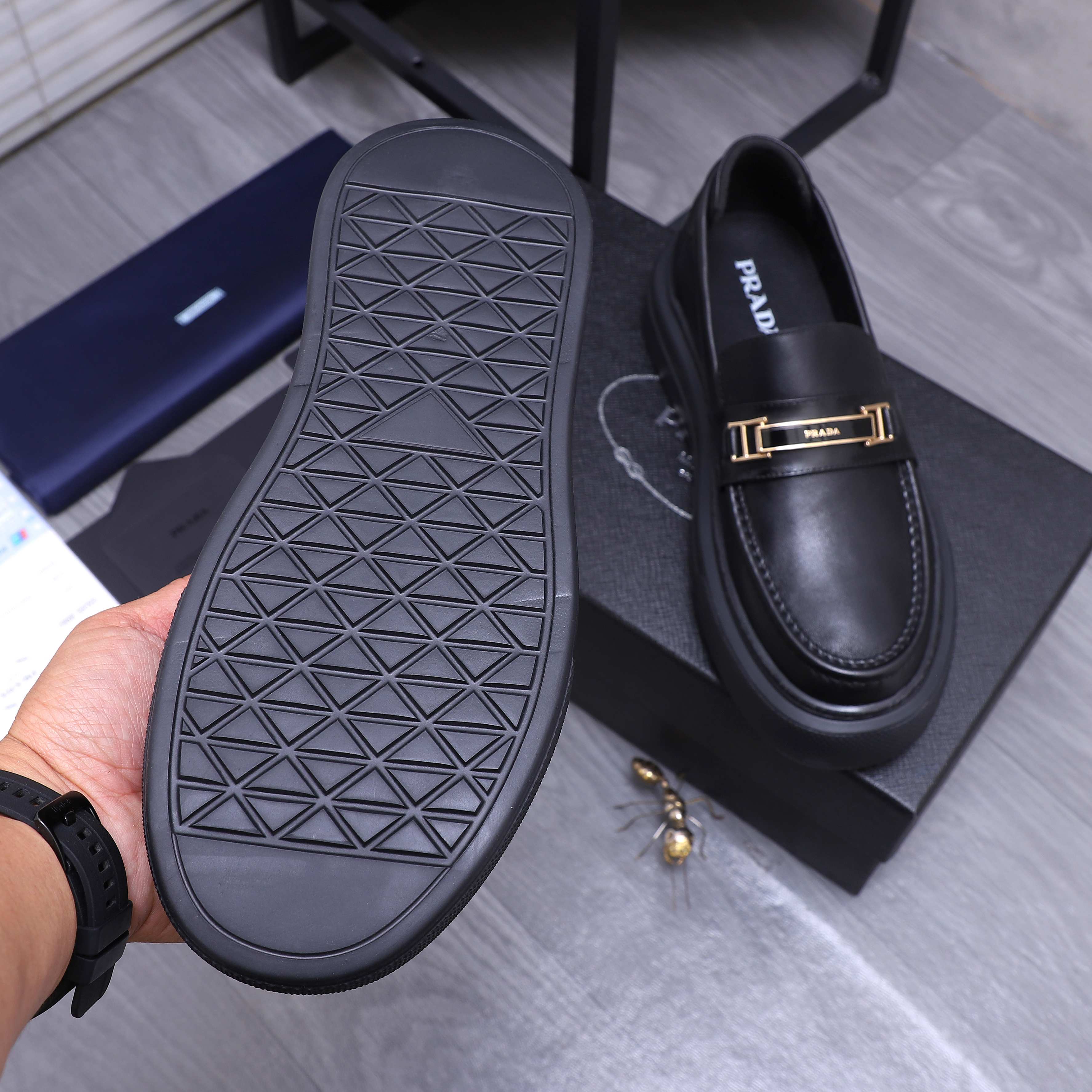 Prada Business Leather Loafers - Premium Leather, Comfortable Fit, Sizes 38-44 9 a1744354139792 0286