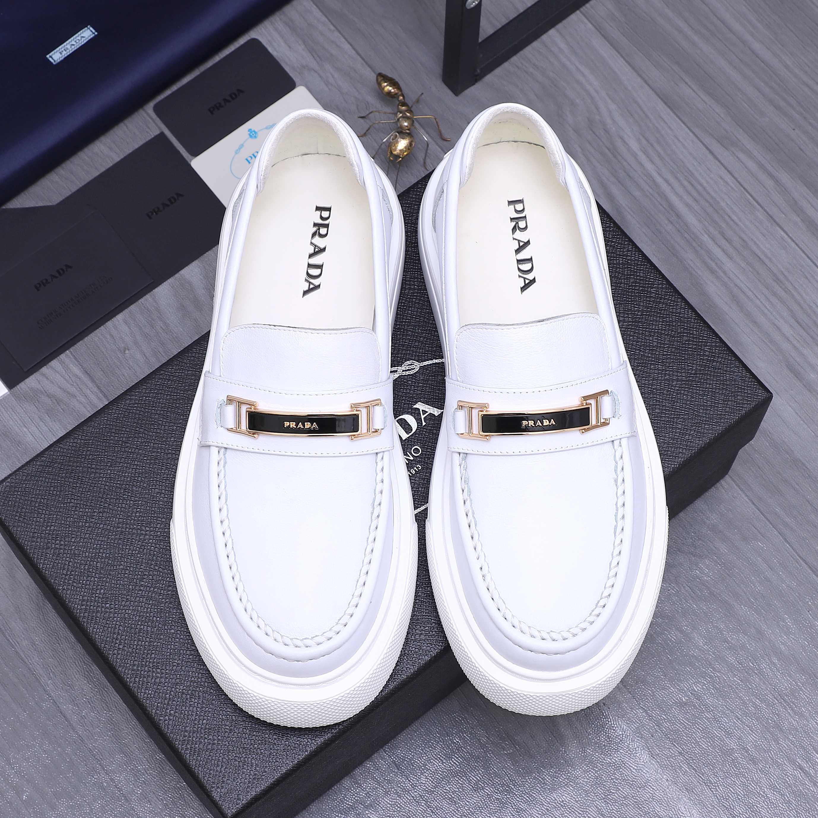 Prada Business Loafers Genuine Leather Slip-Ons, Sizes 38-44 3 a1744354272228 6713