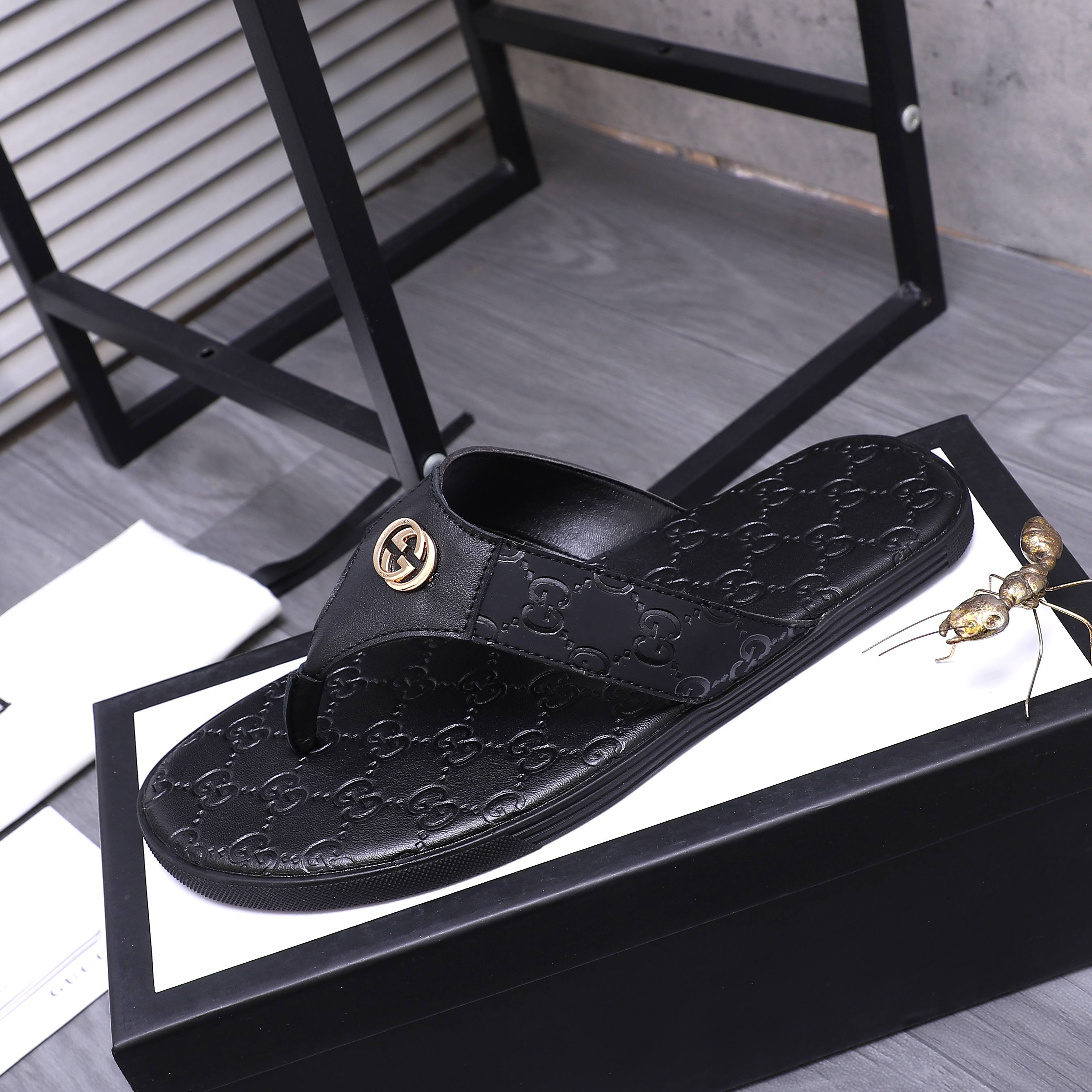 Gucci Embossed Leather Thong Sandals | Classic Style & Supreme Comfort 7 a1744355689771 6737