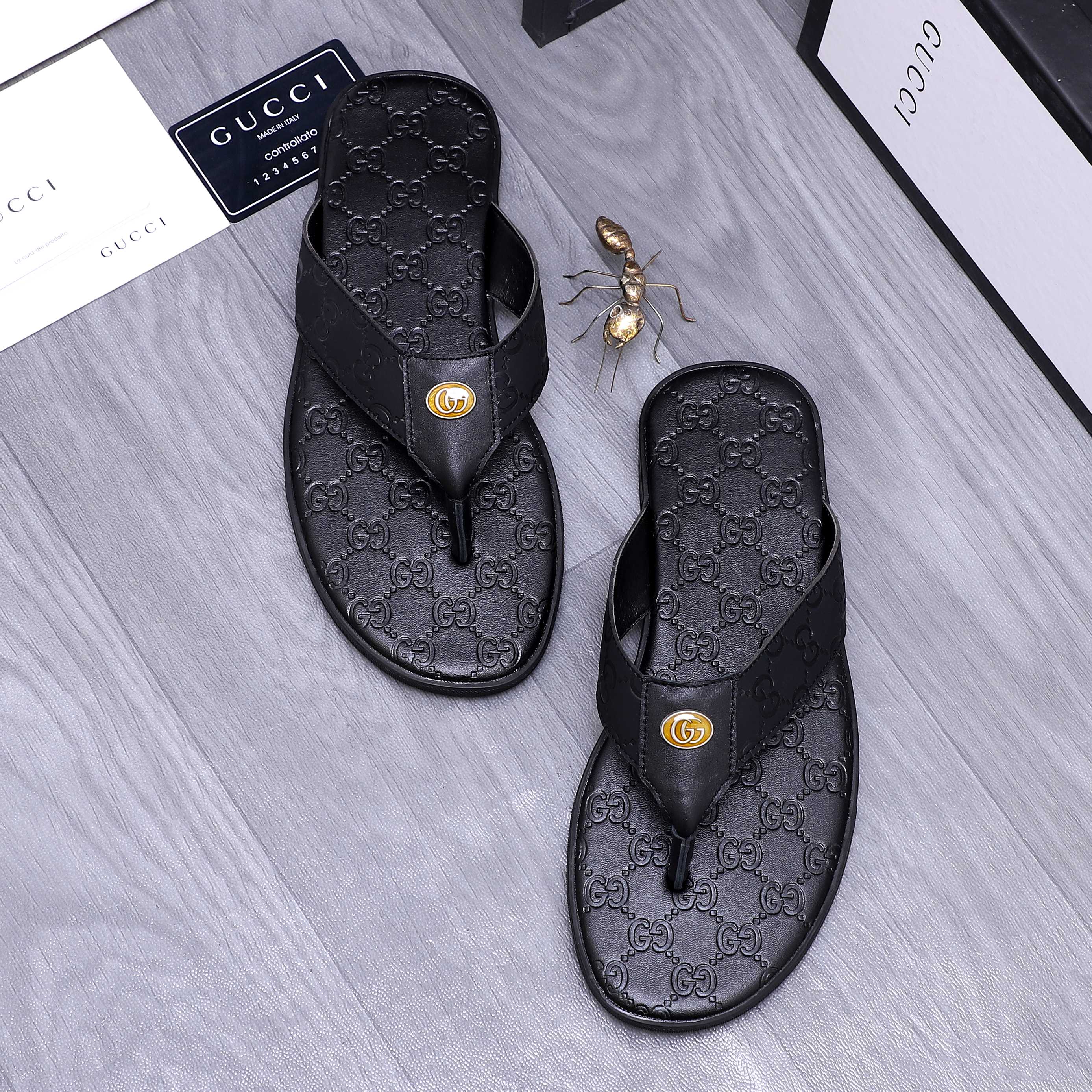 Gucci Embossed Leather Thong Sandals - Luxurious Comfort & Style (Sizes 38-44) 3 a1744355816882 5502