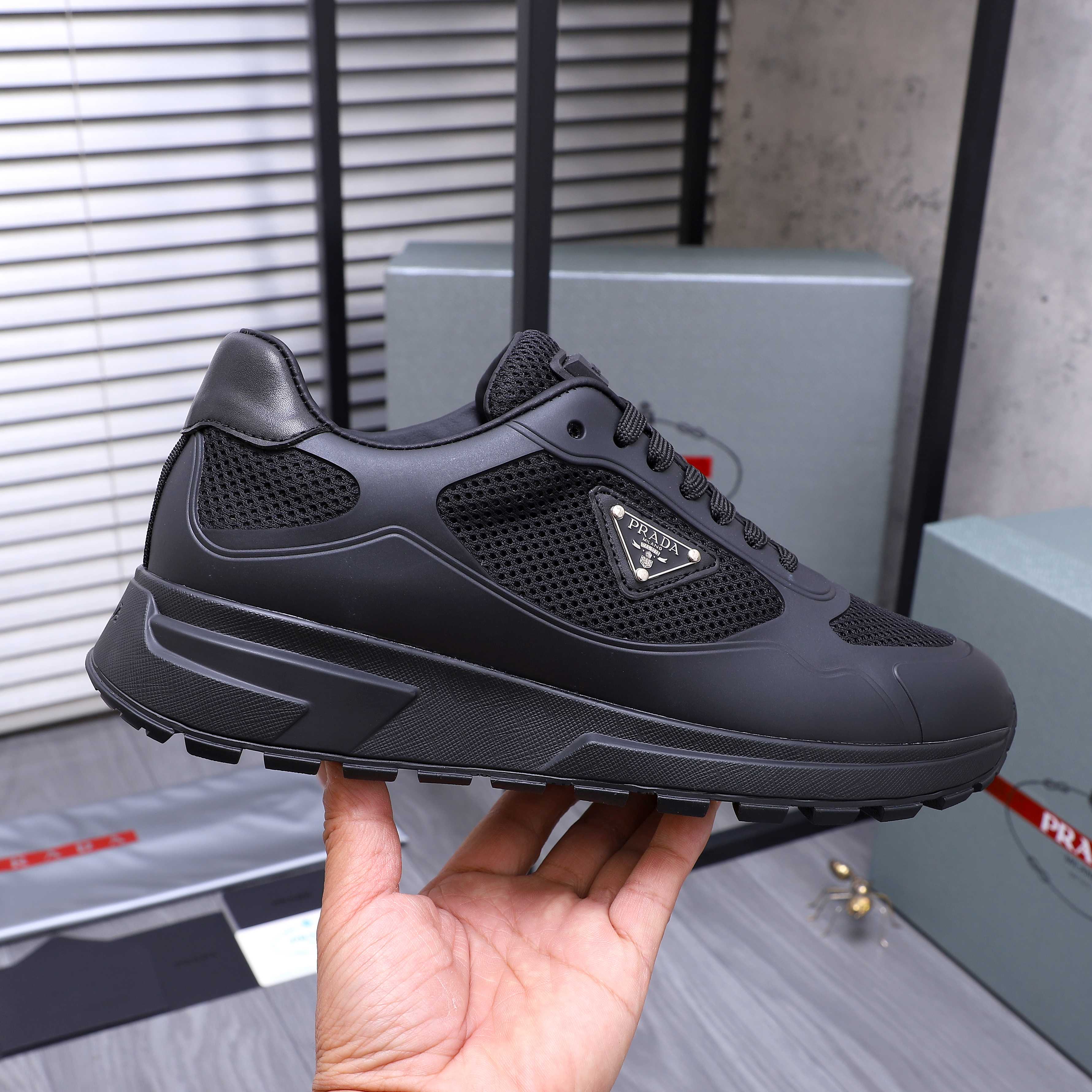 Prada Men's Lace-Up Sneakers Premium Leather and Mesh - Size 38-44 6 a1744442632549 1714