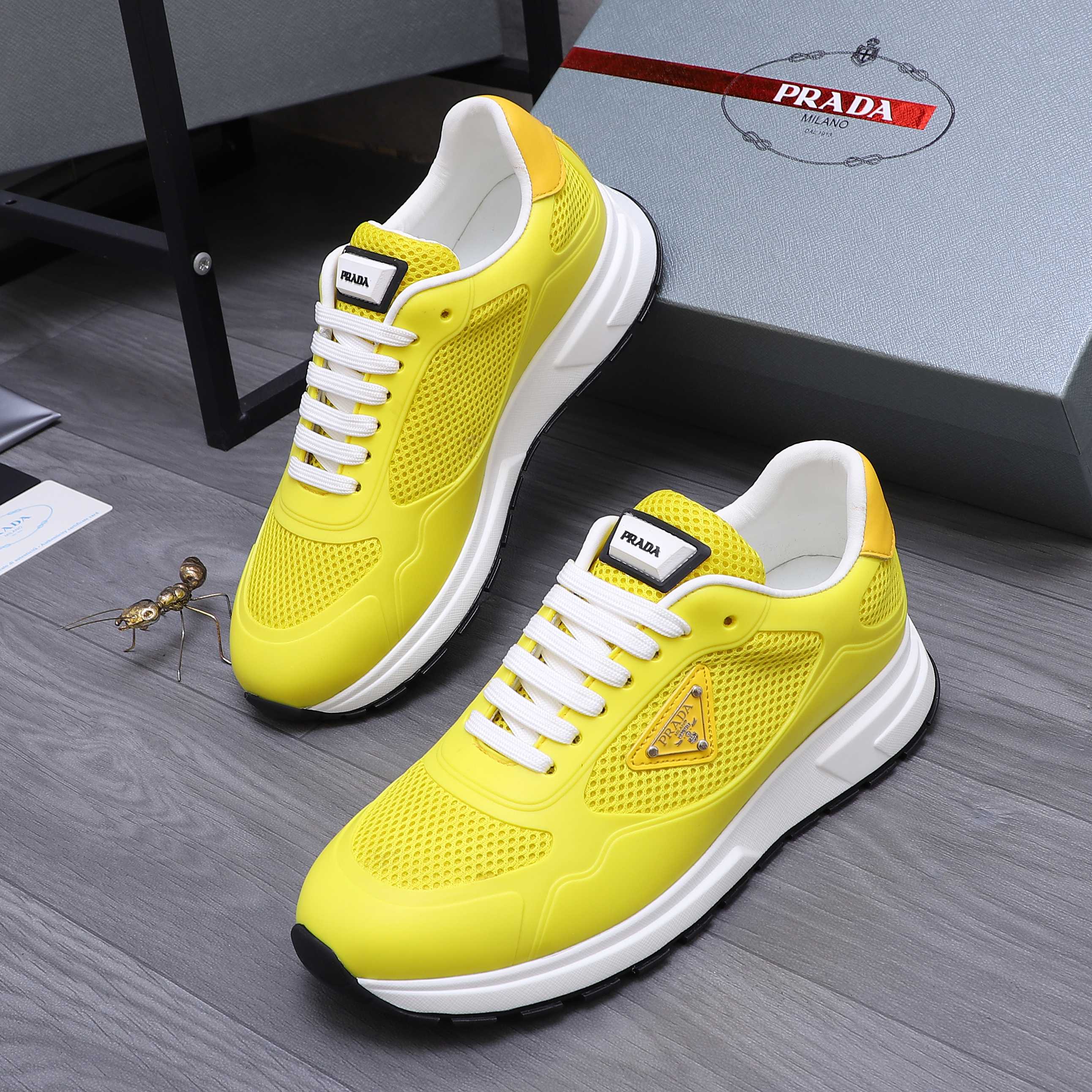 Prada Men's Leather and Mesh Lace-Up Sneakers - Size 38-44 4 a1744442948337 1617