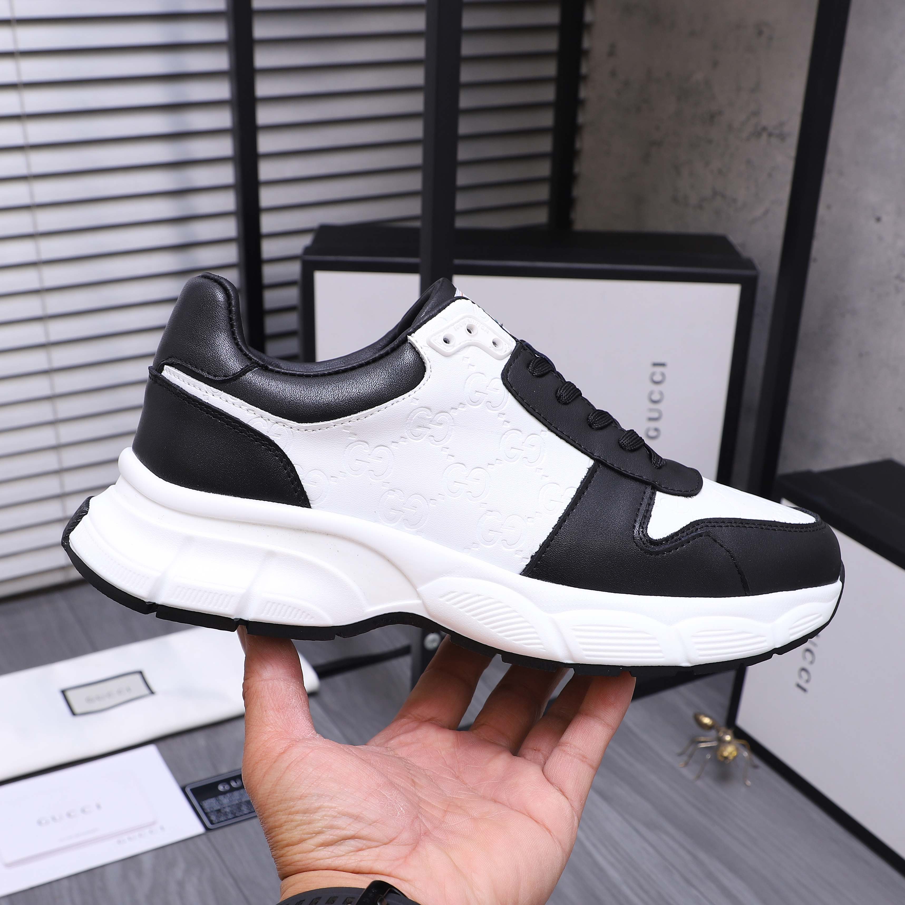 Gucci Men's Leather Lace-Up Sneakers, Sizes 38-44 - Stylish and Comfortable 7 a1744452219885 4711