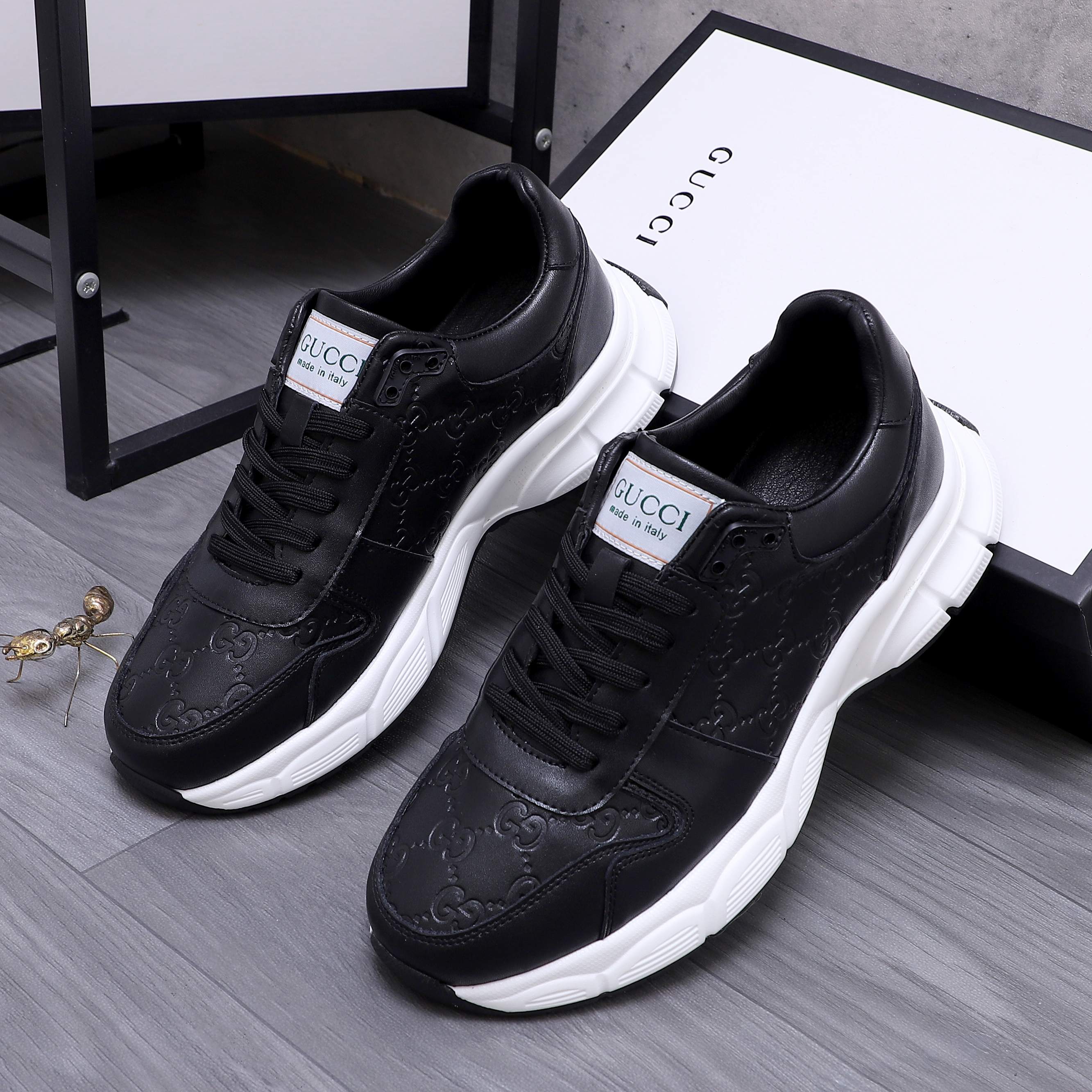 Gucci Men's Leather Sneakers - Embossed Upper, Comfortable Fit, Sizes 38-44 3 a1744452479388 1070