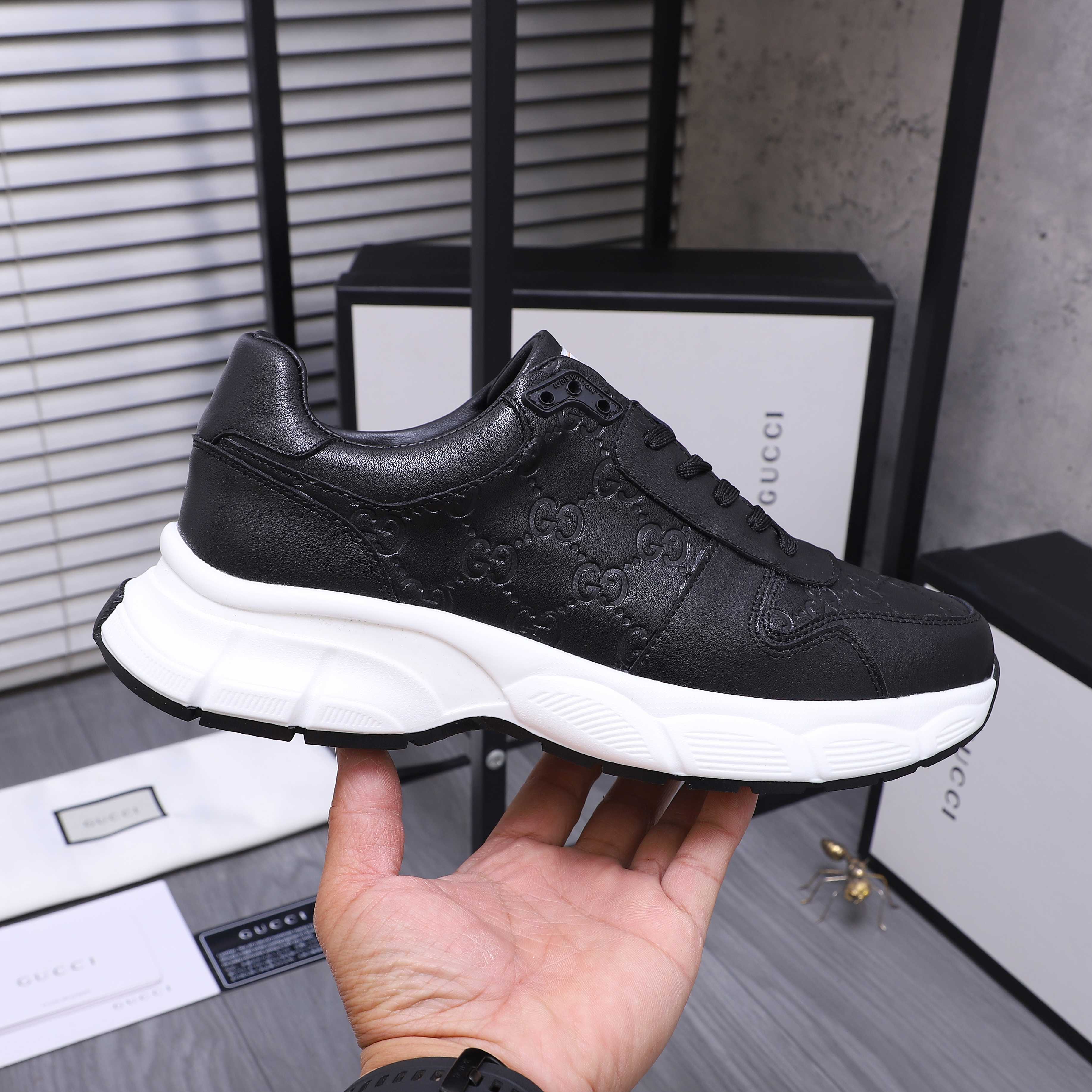 Gucci Men's Leather Sneakers - Embossed Upper, Comfortable Fit, Sizes 38-44 7 a1744452482414 6200