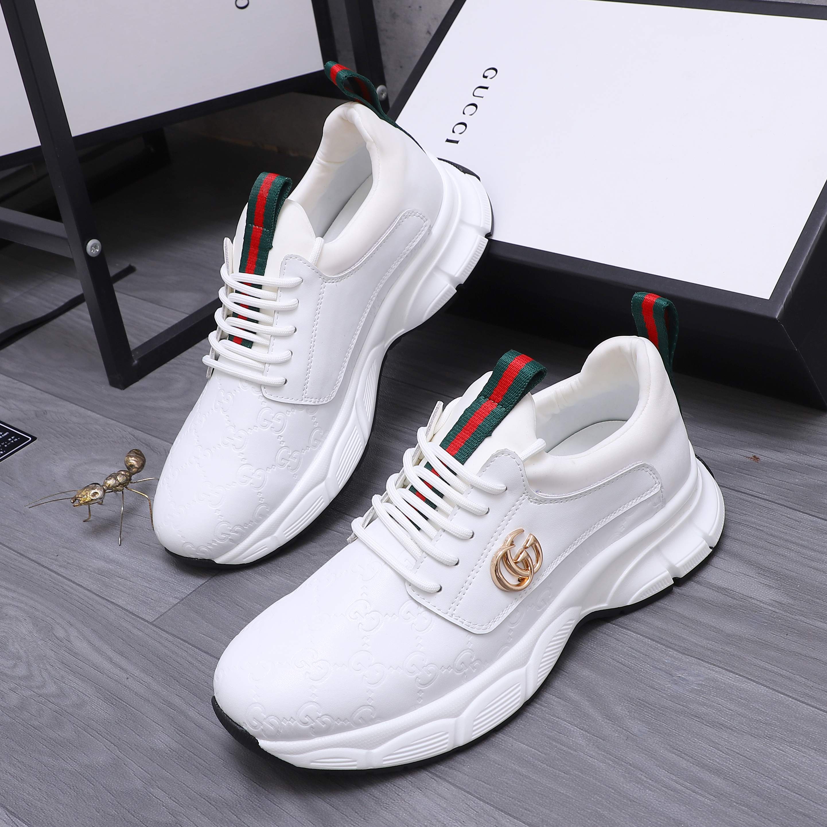 Gucci Men's Casual Sneakers Leather Upper, Comfortable Fit, Sizes 38-44 4 a1744452748685 7043