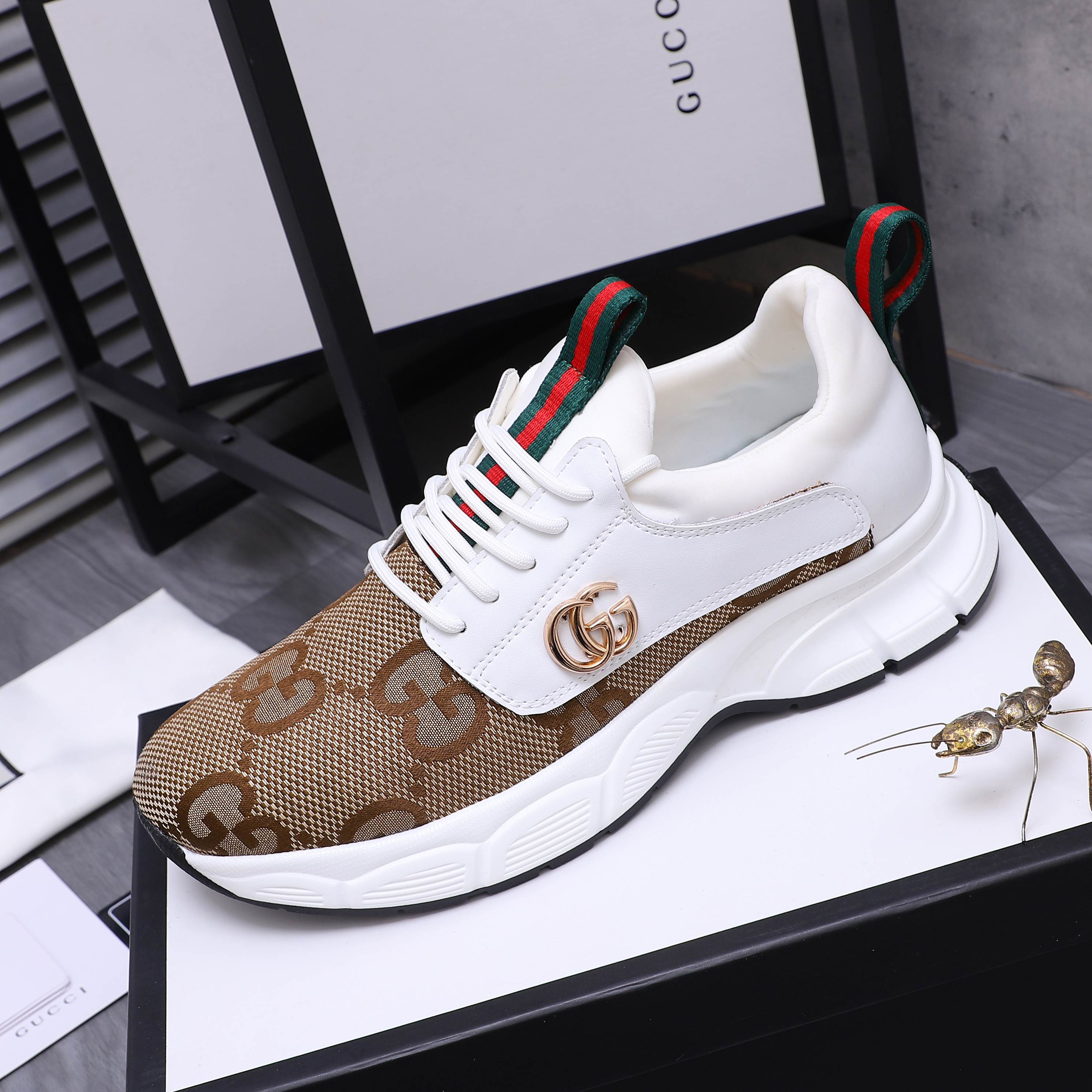 Gucci Men's Leather Sneakers with Embossed Detail - Sizes 38-44 6 a1744453127716 8785