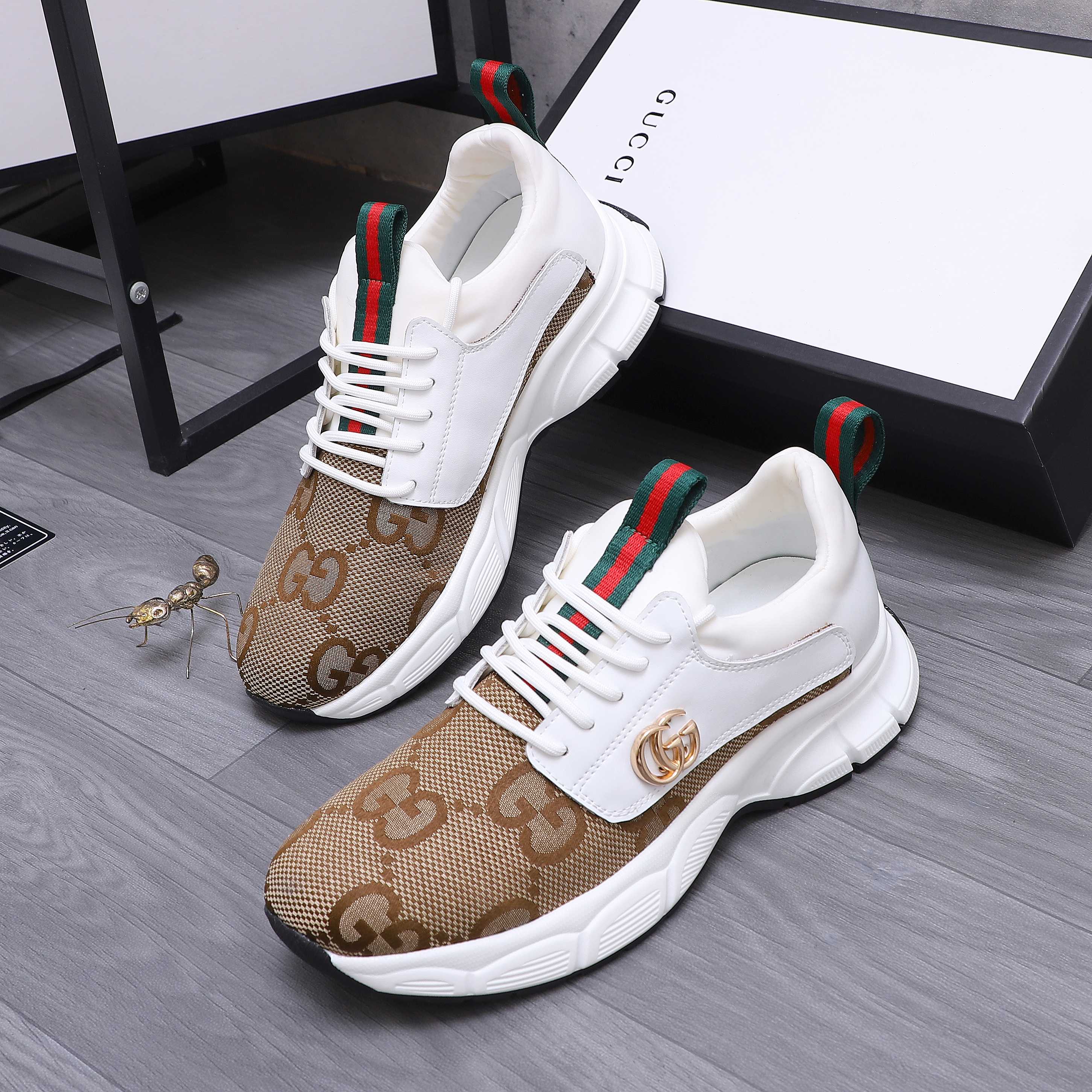 Gucci Men's Leather Sneakers with Embossed Detail - Sizes 38-44 4 a1744453128117 4786