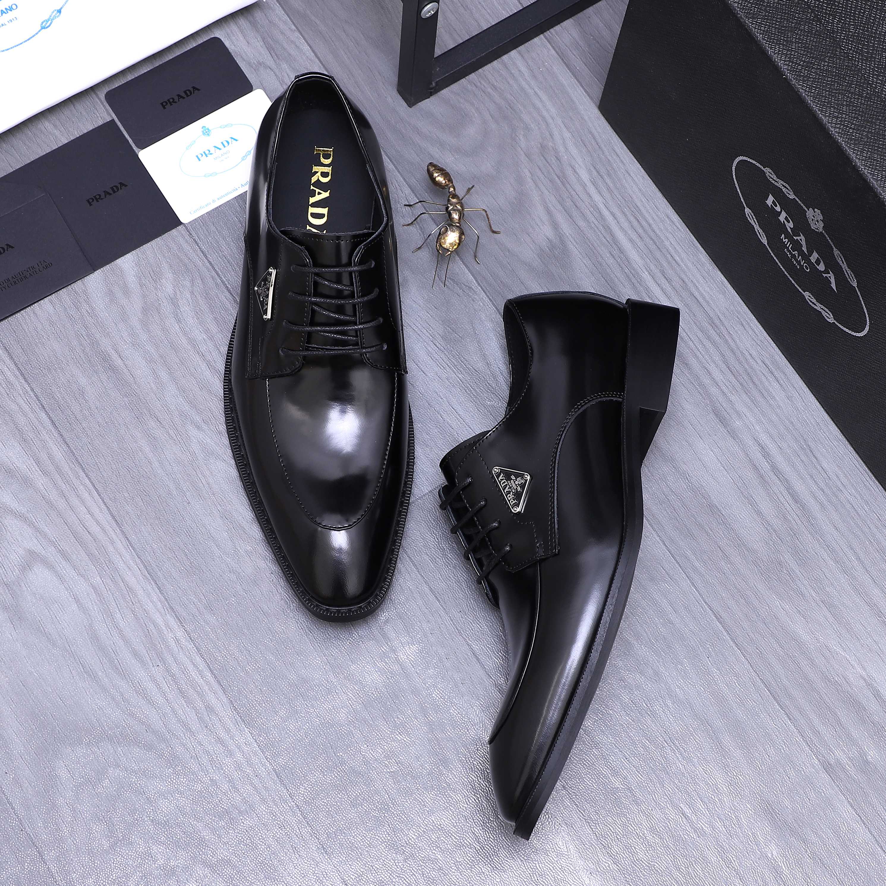 Prada Men's Leather Dress Shoes - Business Style, Sizes 38-44 5 a1744453867242 2213