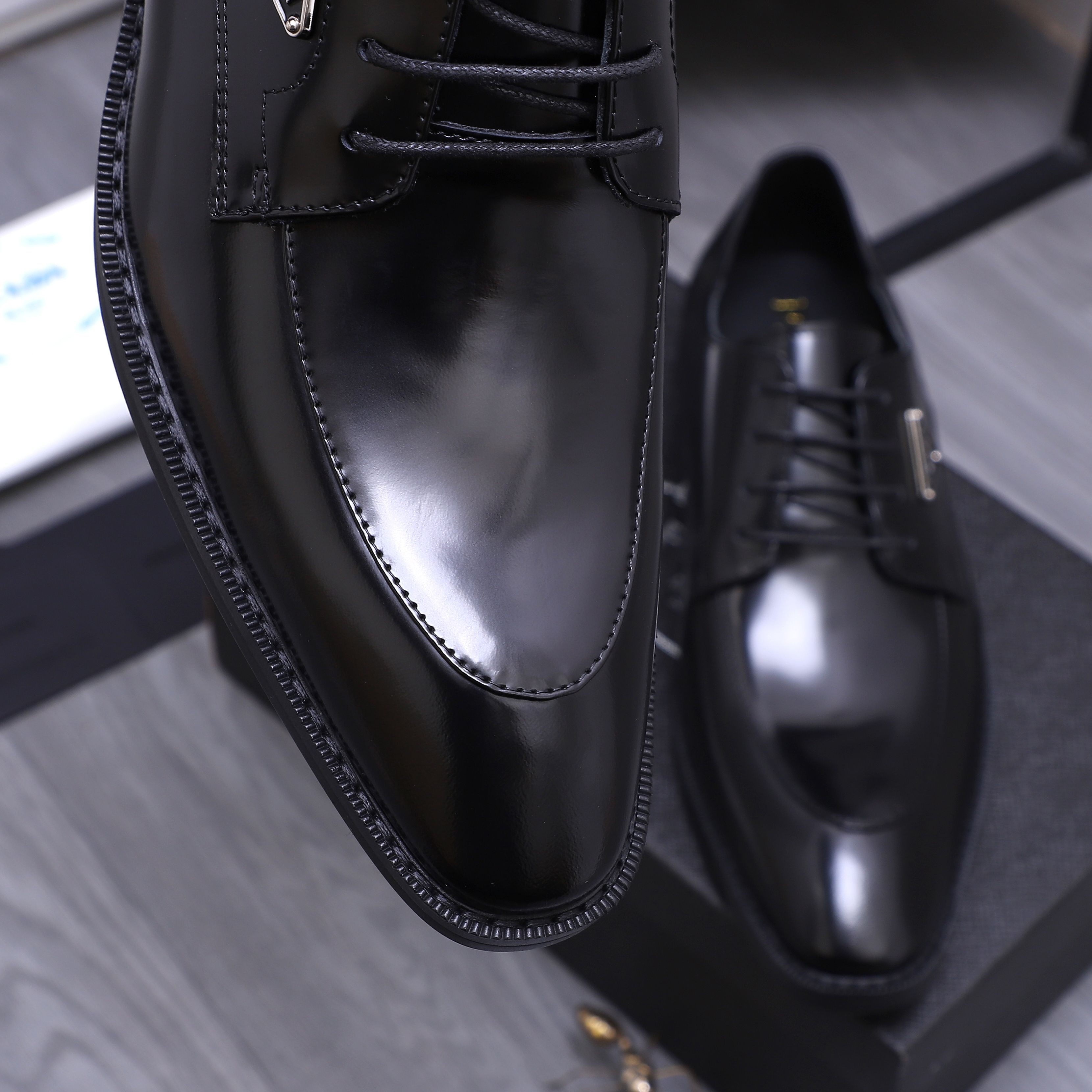 Prada Men's Leather Dress Shoes - Business Style, Sizes 38-44 10 a1744453869120 7115