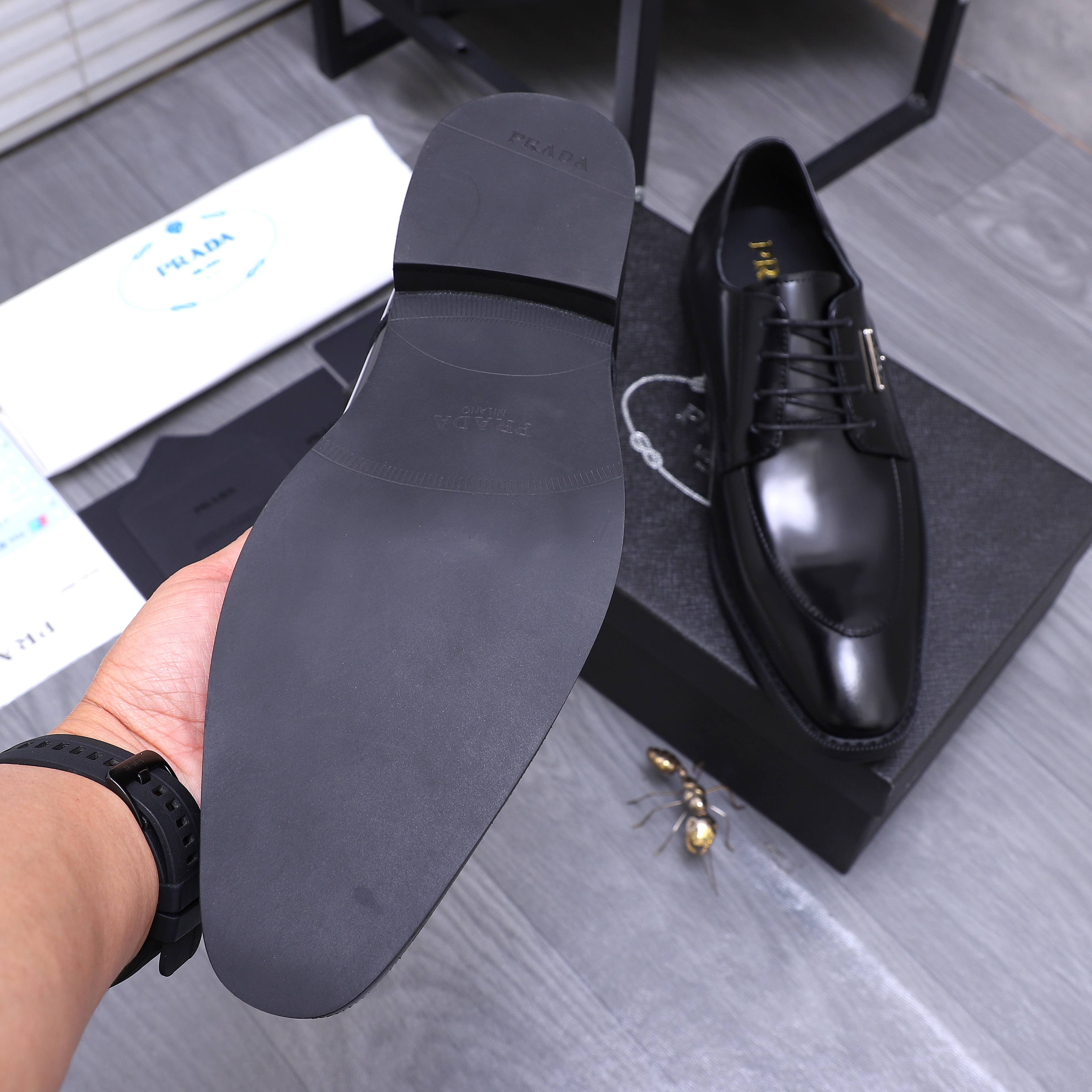 Prada Men's Leather Dress Shoes - Business Style, Sizes 38-44 9 a1744453869475 1056