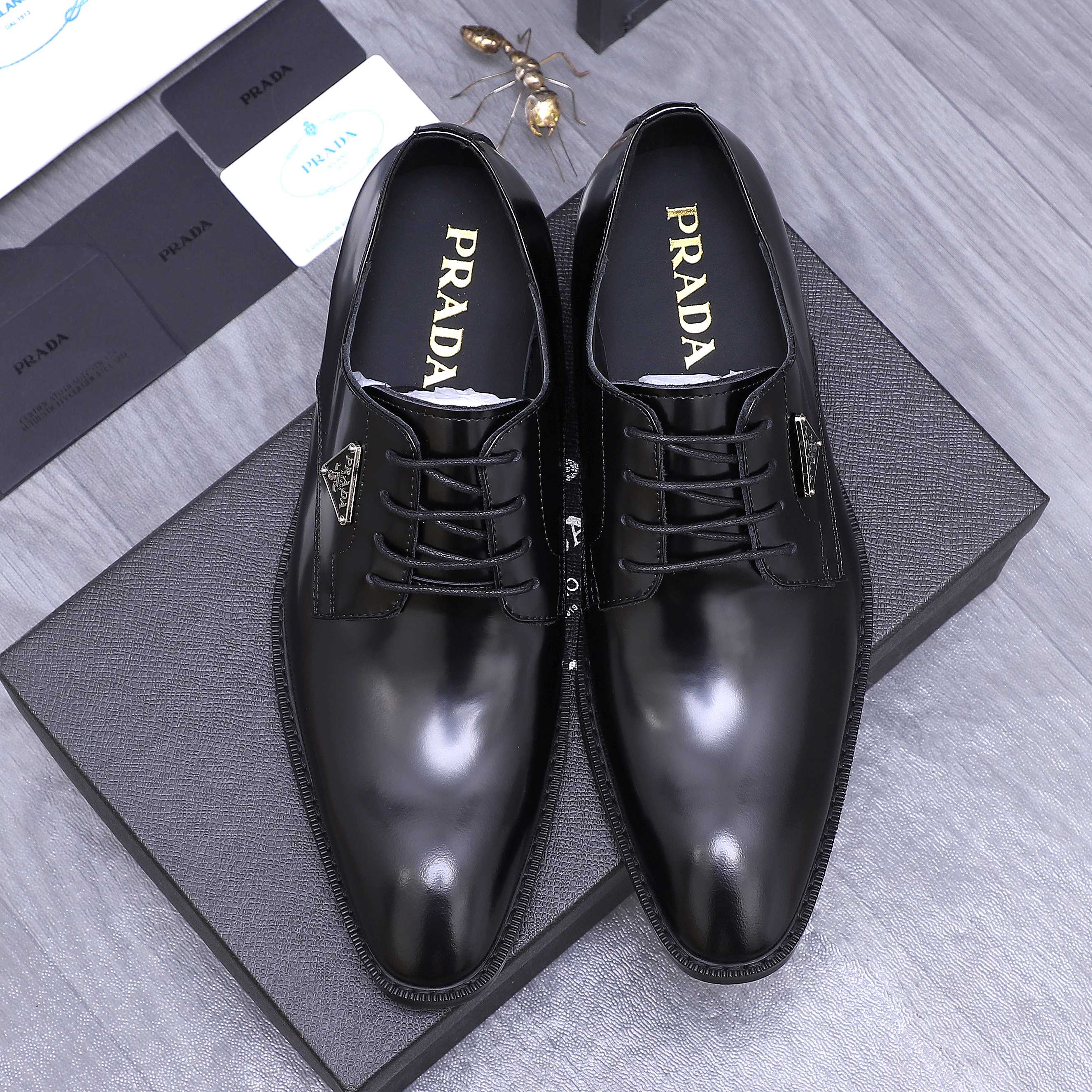 Prada Men's Business Slip-On Leather Dress Shoes, Sizes 38-44 3 a1744454707734 7752