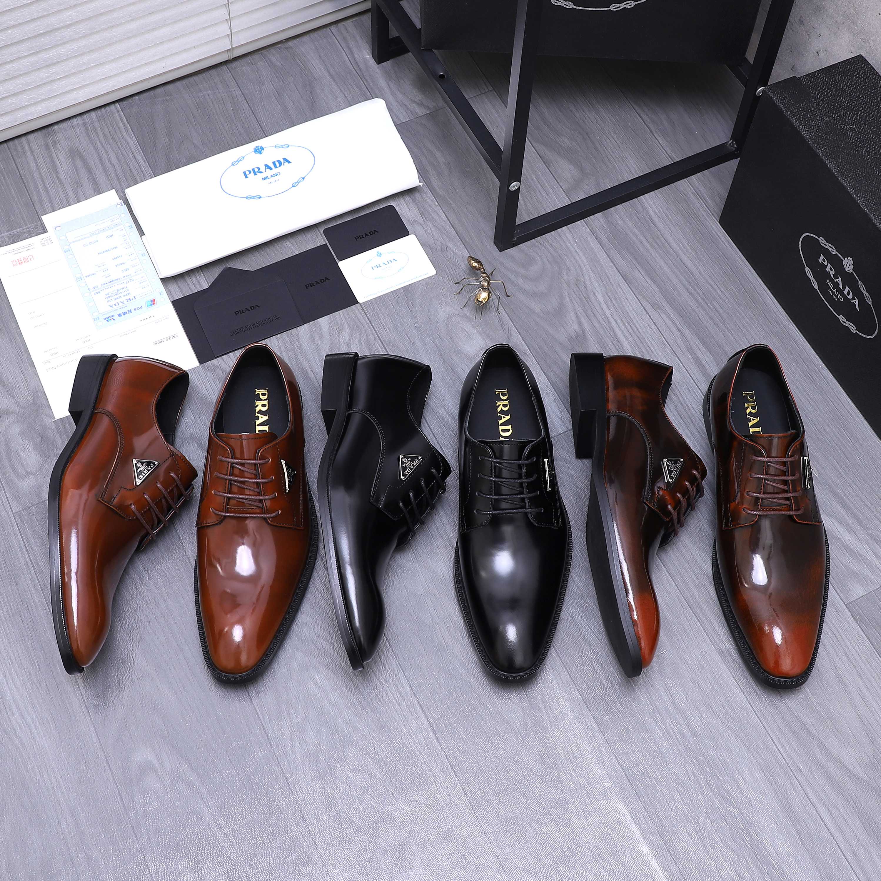 Prada Men's Business Leather Dress Shoes - Premium Quality & Comfort 2 a1744454707821 2352