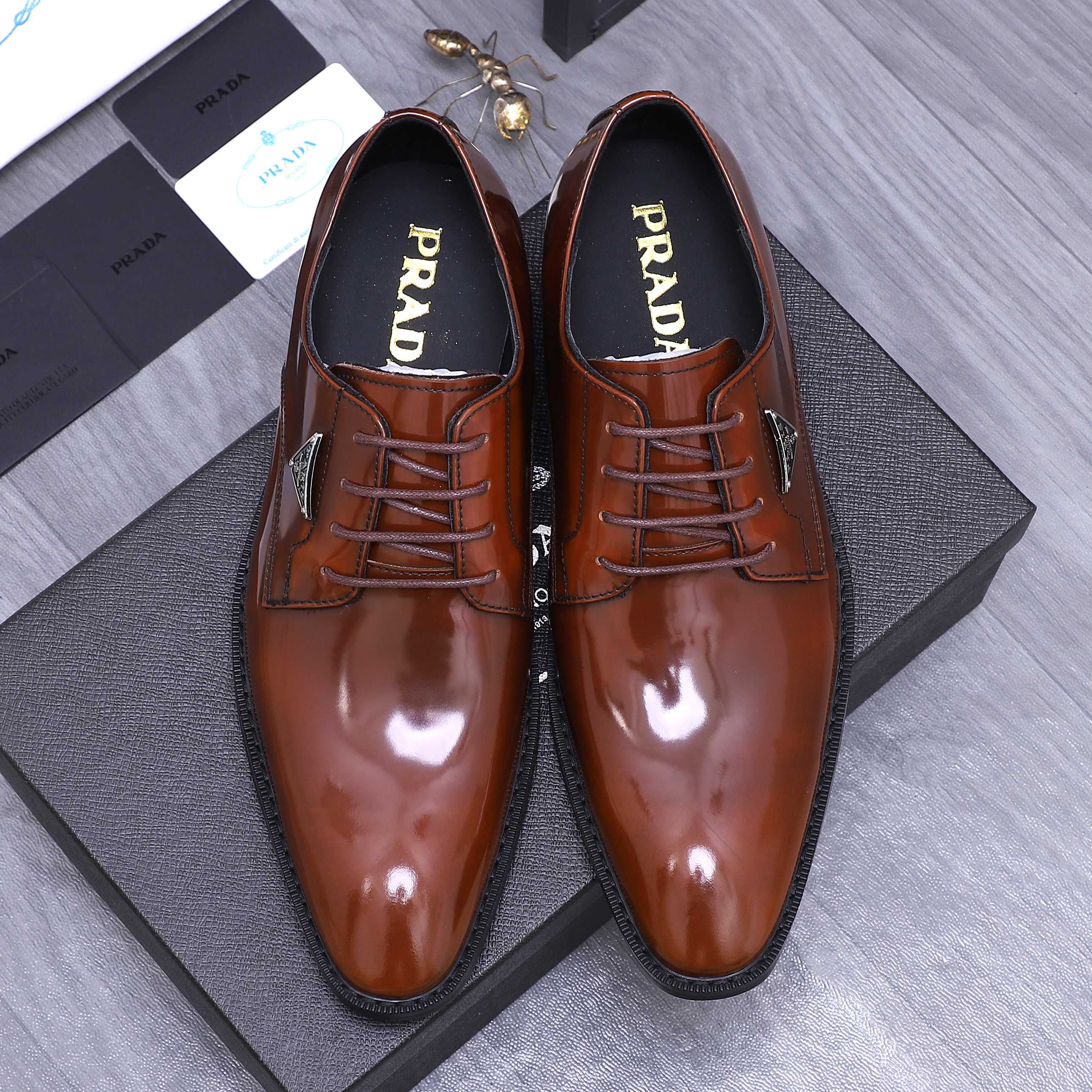Prada Men's Business Leather Dress Shoes - Premium Quality & Comfort 3 a1744456347251 7540