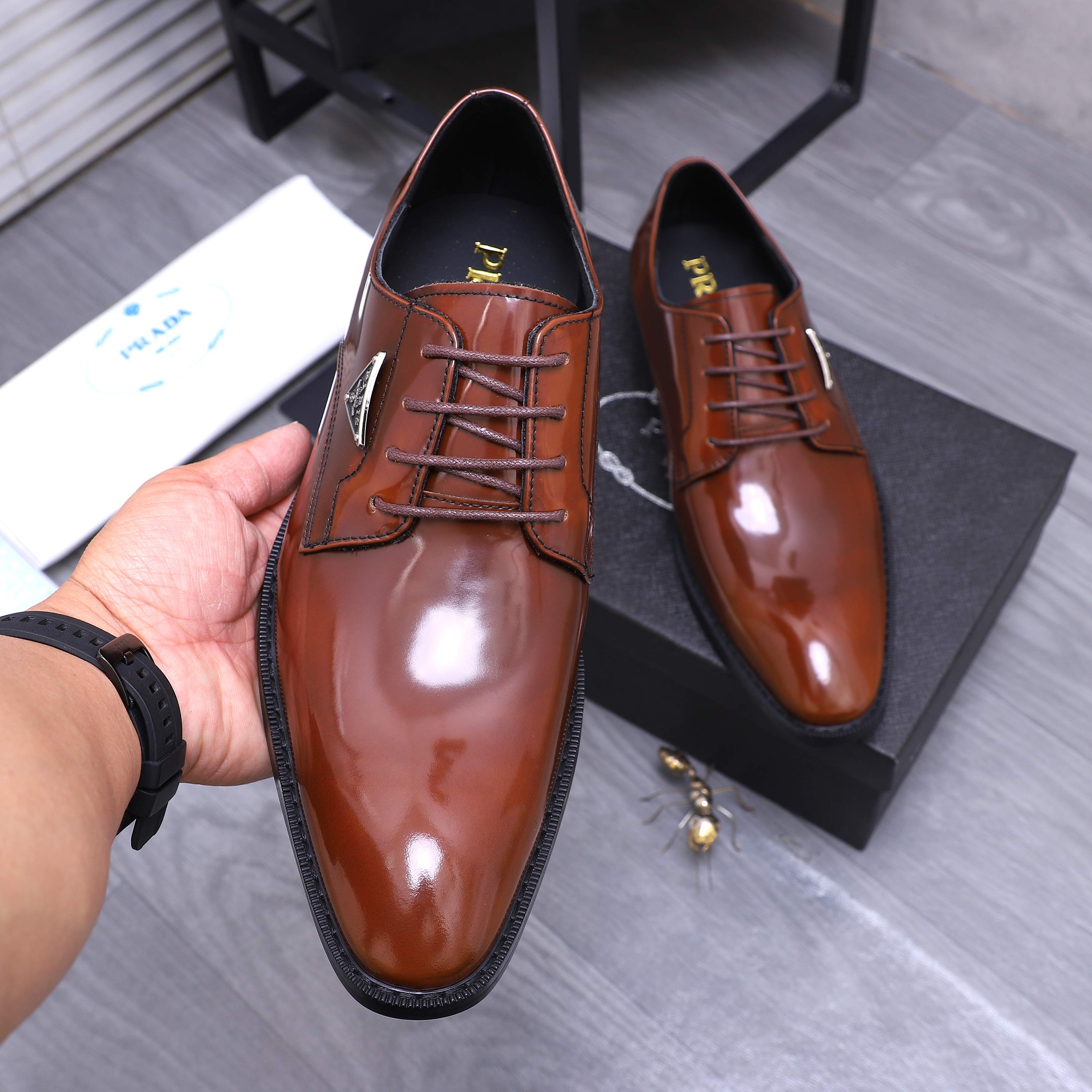Prada Men's Business Leather Dress Shoes - Premium Quality & Comfort 6 a1744456347426 4155