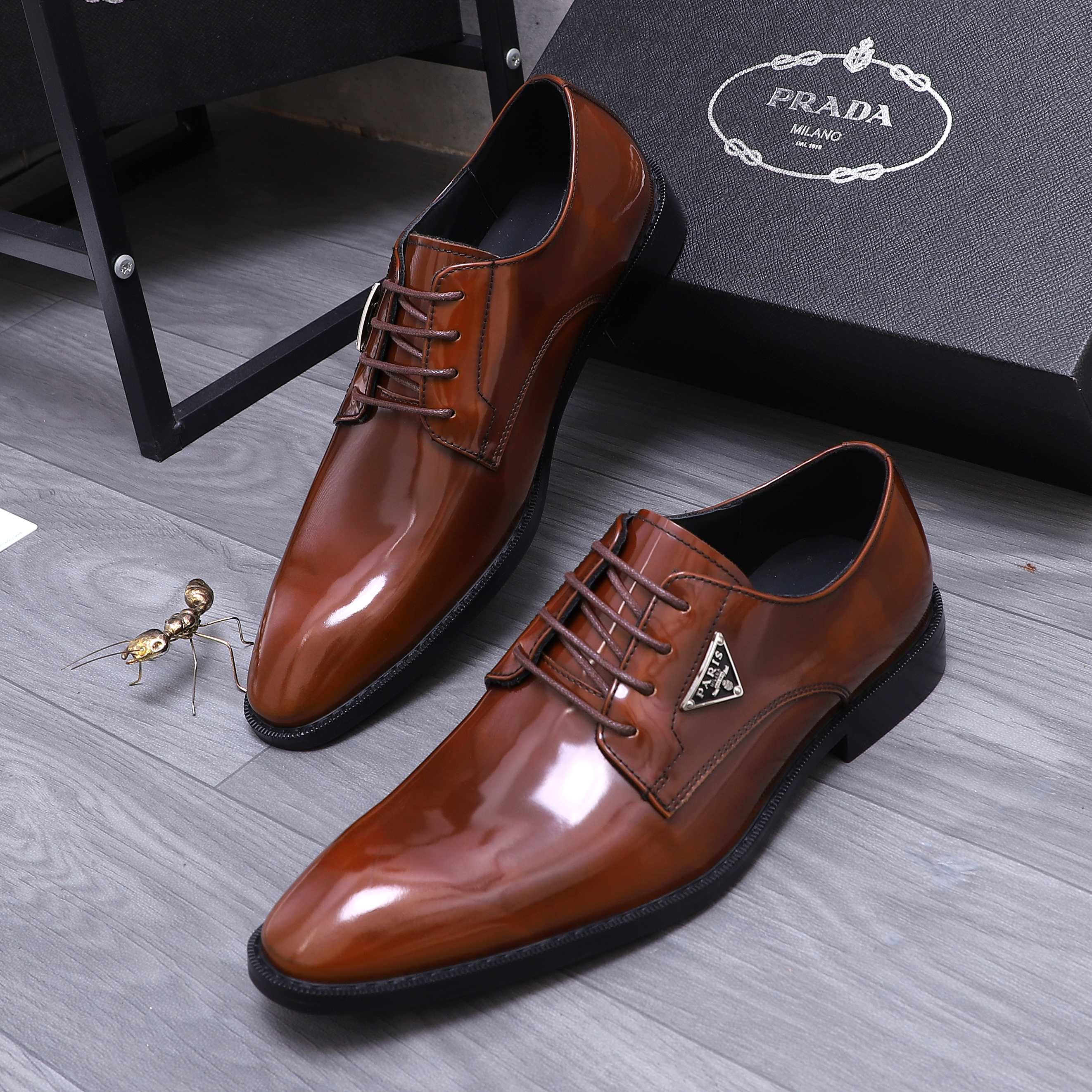 Prada Men's Business Leather Dress Shoes - Premium Quality & Comfort 4 a1744456347431 3683