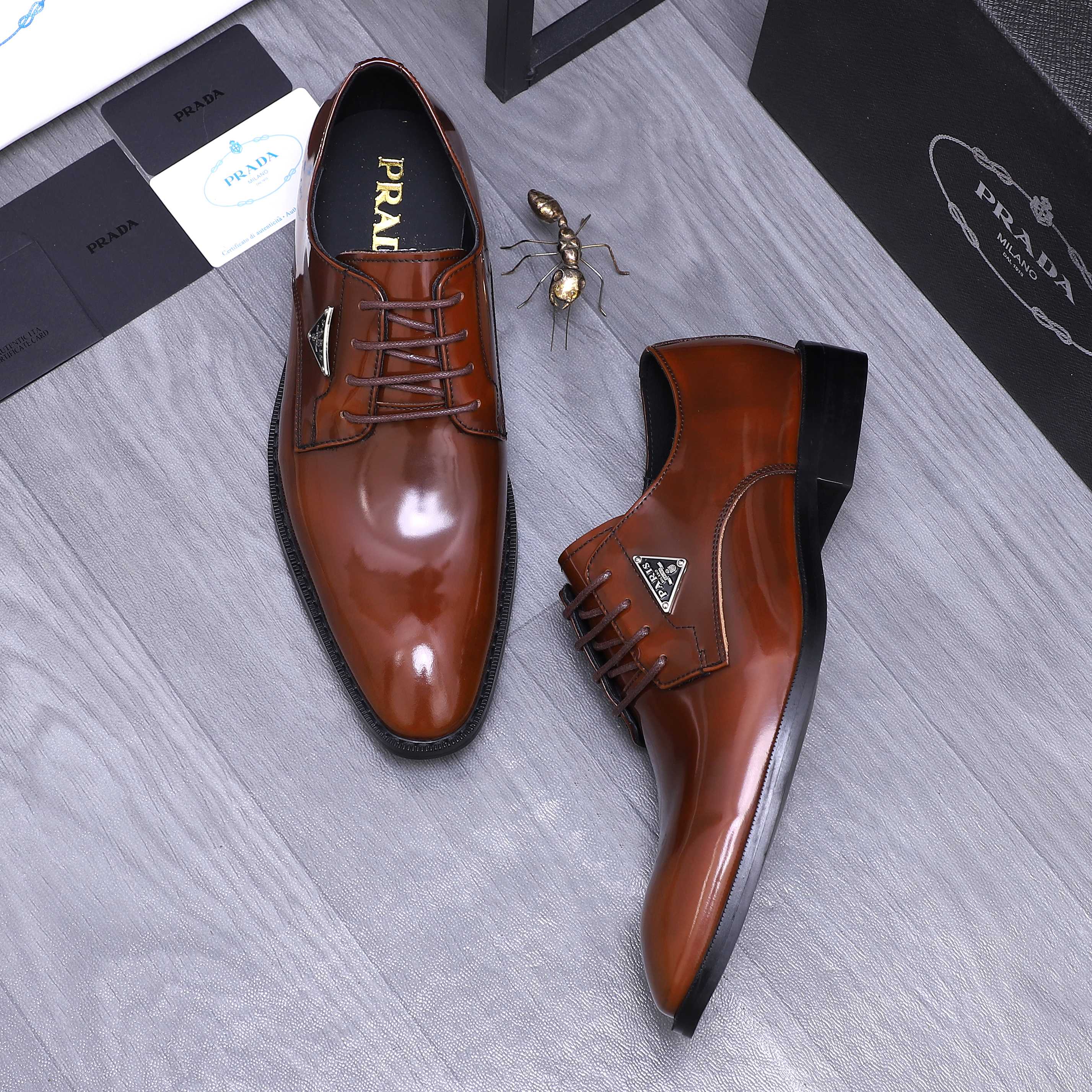 Prada Men's Business Leather Dress Shoes - Premium Quality & Comfort 5 a1744456347503 8602