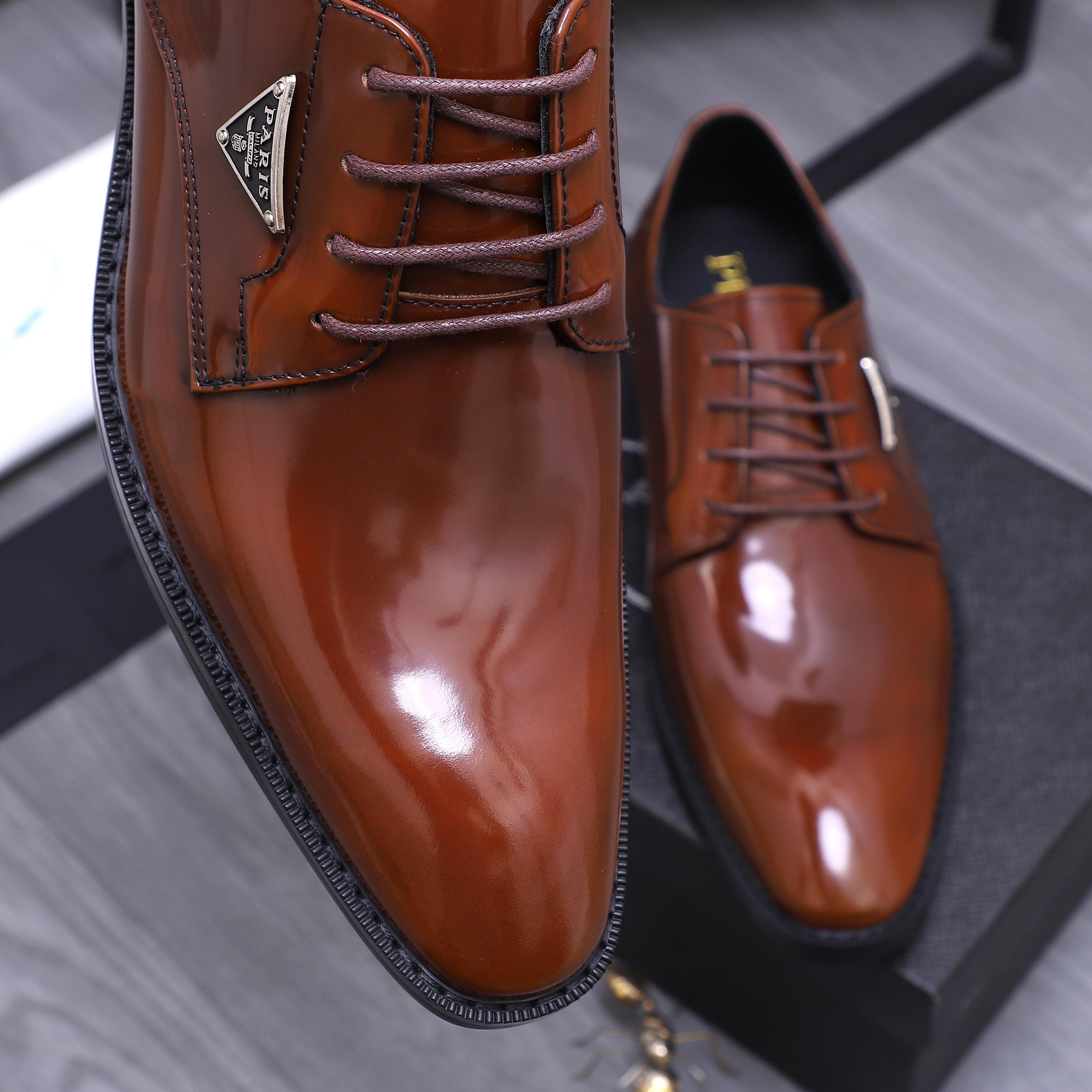 Prada Men's Business Leather Dress Shoes - Premium Quality & Comfort 10 a1744456349697 7784