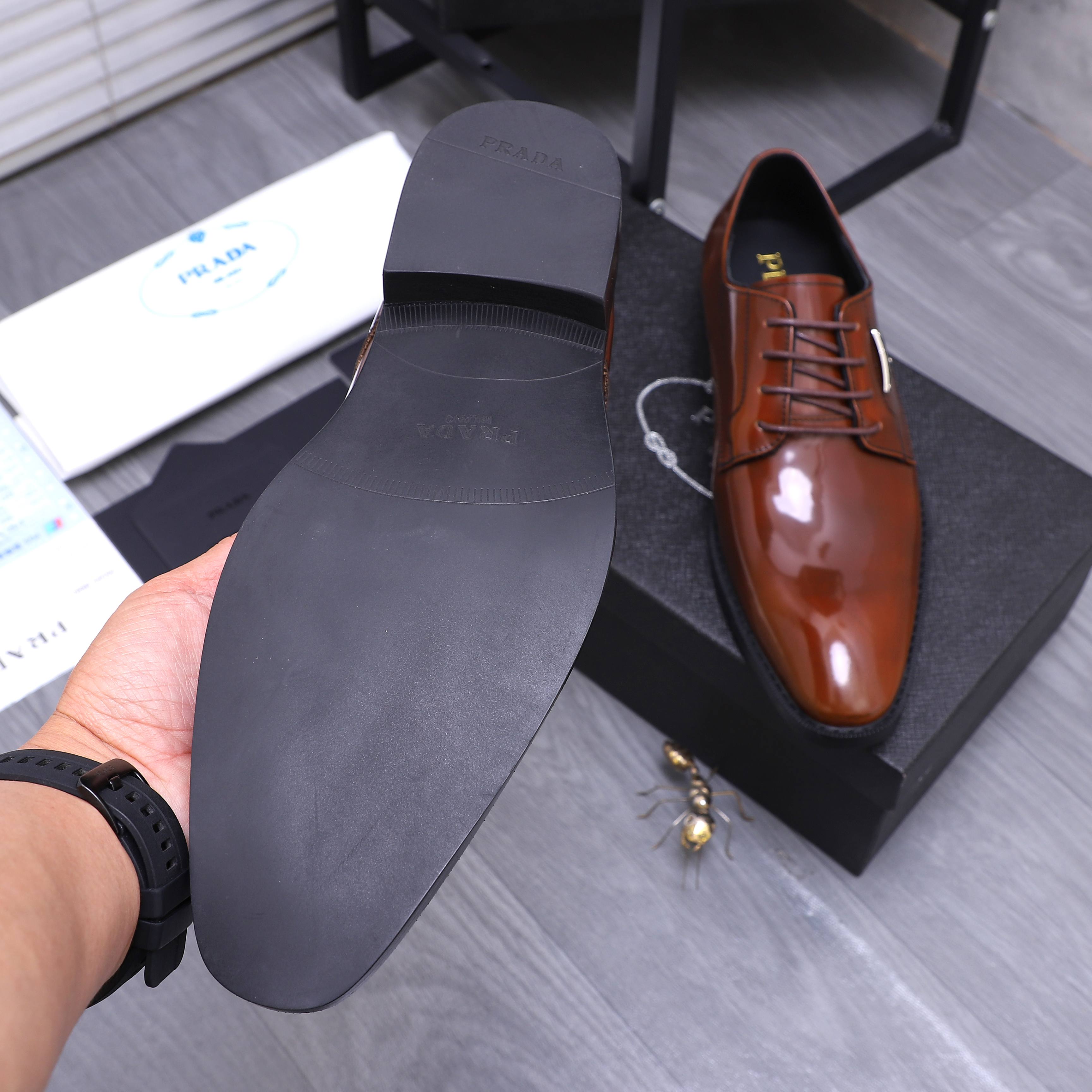 Prada Men's Business Leather Dress Shoes - Premium Quality & Comfort 9 a1744456350042 6347