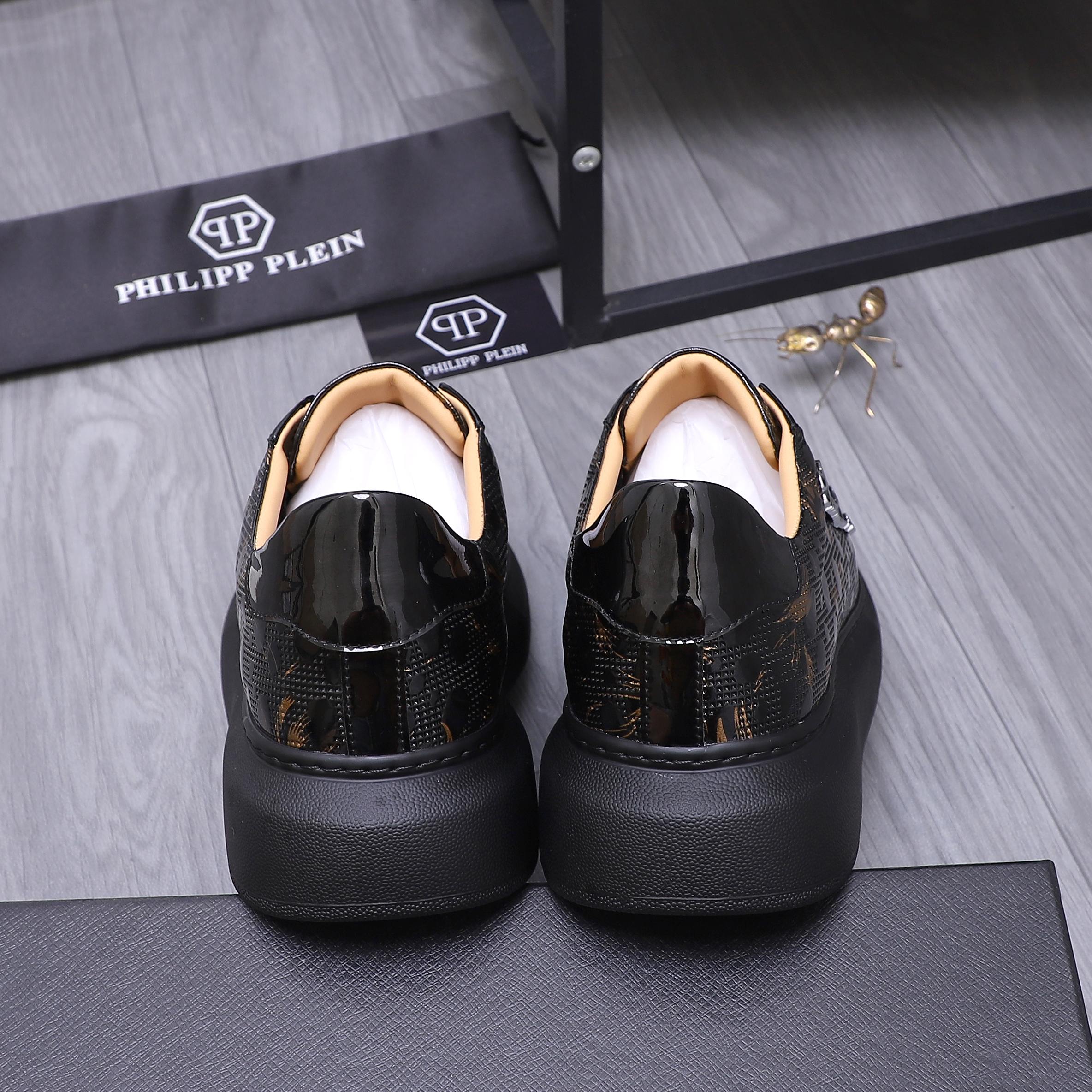 Philipp Plein Embossed Leather Lace-Up Sneakers - Stylish Comfort 11 a1744701697317 4457
