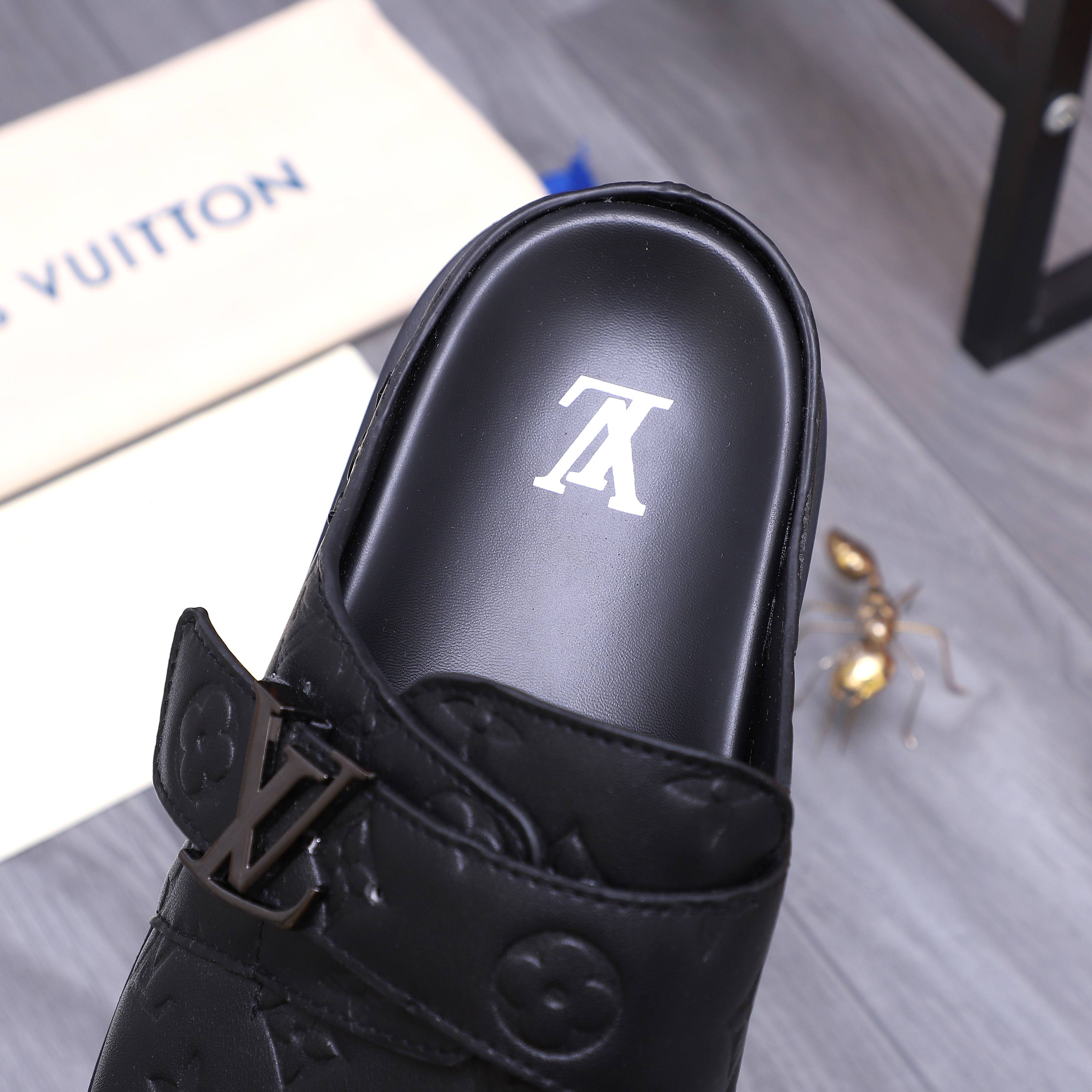 Louis Vuitton Men's Leather Clogs & Mules, Designer Slip-Ons 11 a1744783471542 3105