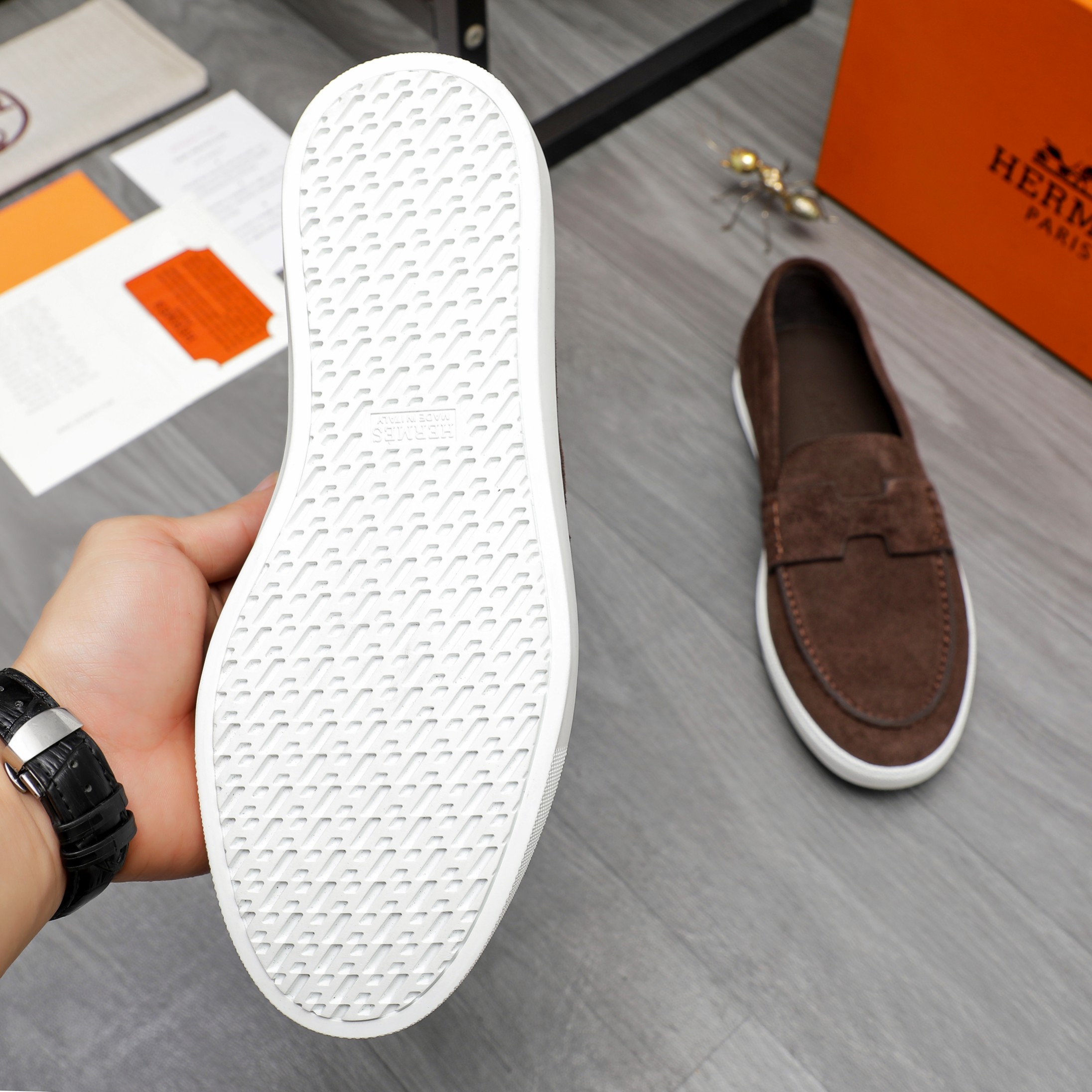 Hermes Casual Slip-On Loafers in Premium Leather and Suede - Size 39-44 8 a1744789232938 7166