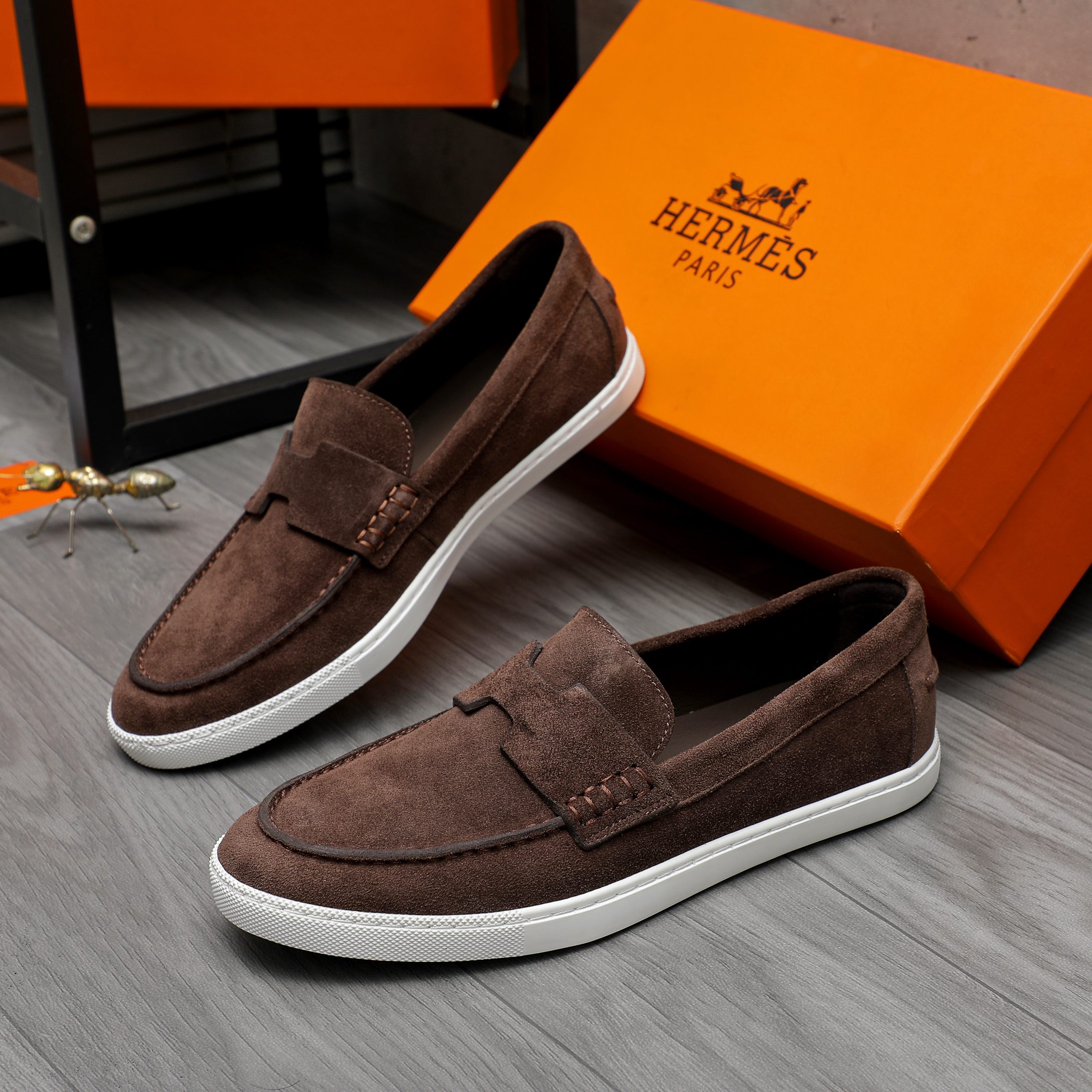Hermes Casual Slip-On Loafers in Premium Leather and Suede - Size 39-44 4 a1744789233485 1167