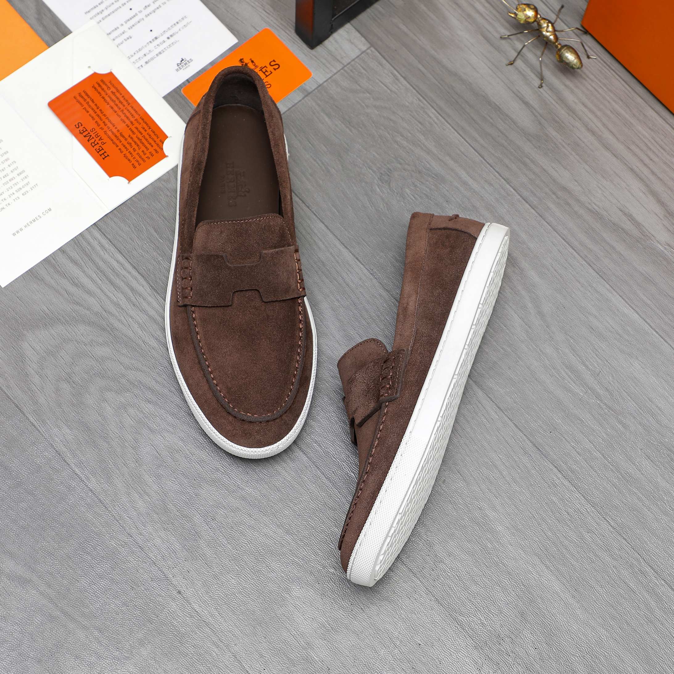 Hermes Casual Slip-On Loafers in Premium Leather and Suede - Size 39-44 5 a1744789235959 6701