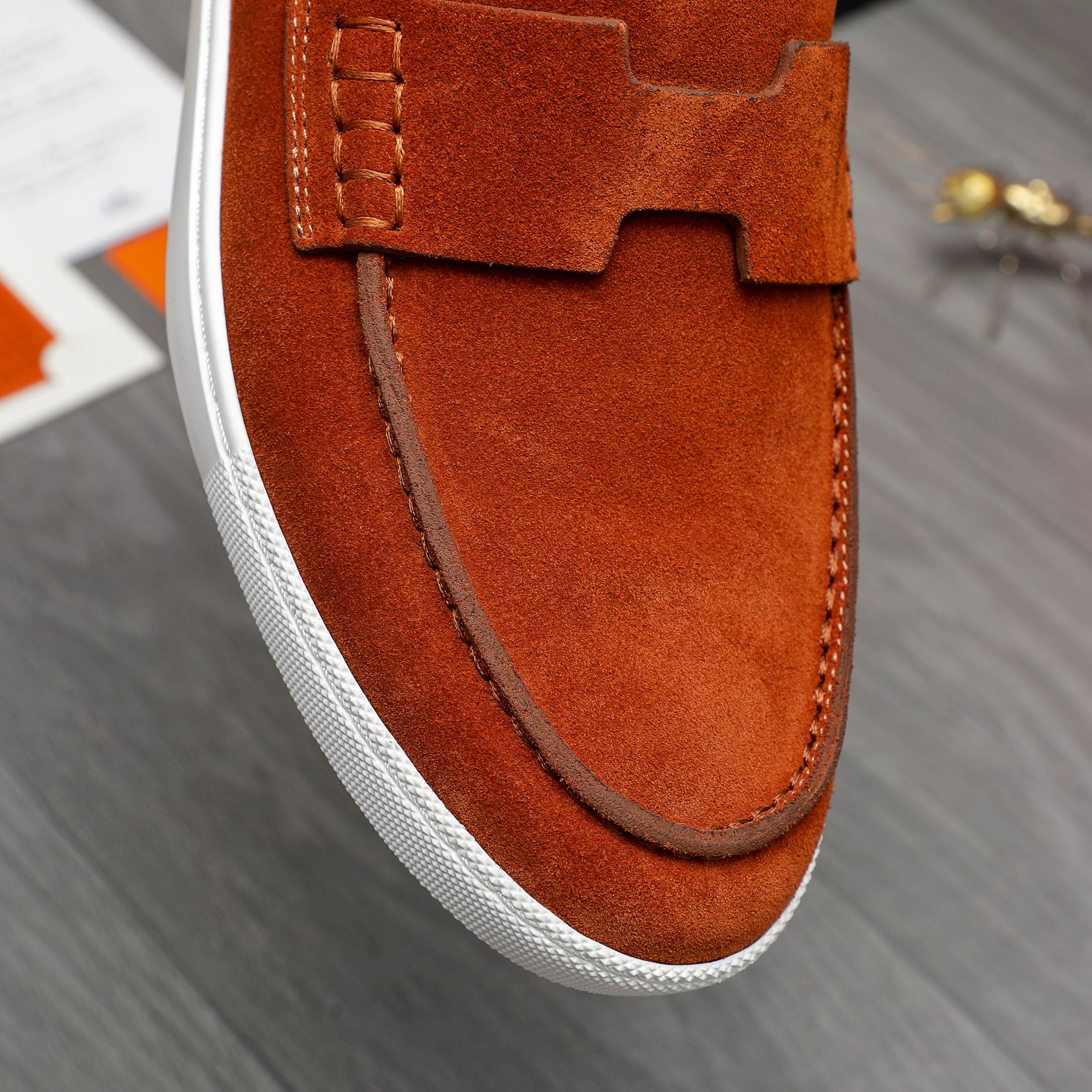 Hermès Men's Leather and Suede Loafers Slip-Ons, Size 39-44 9 a1744789503745 4464