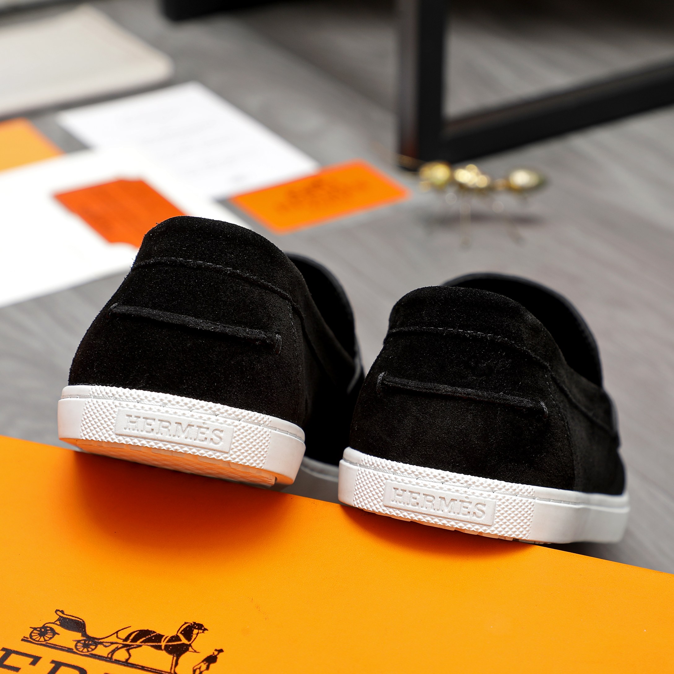 Hermes Men's Casual Loafers in Leather and Suede, Sizes 39-45 11 a1744789795991 6578