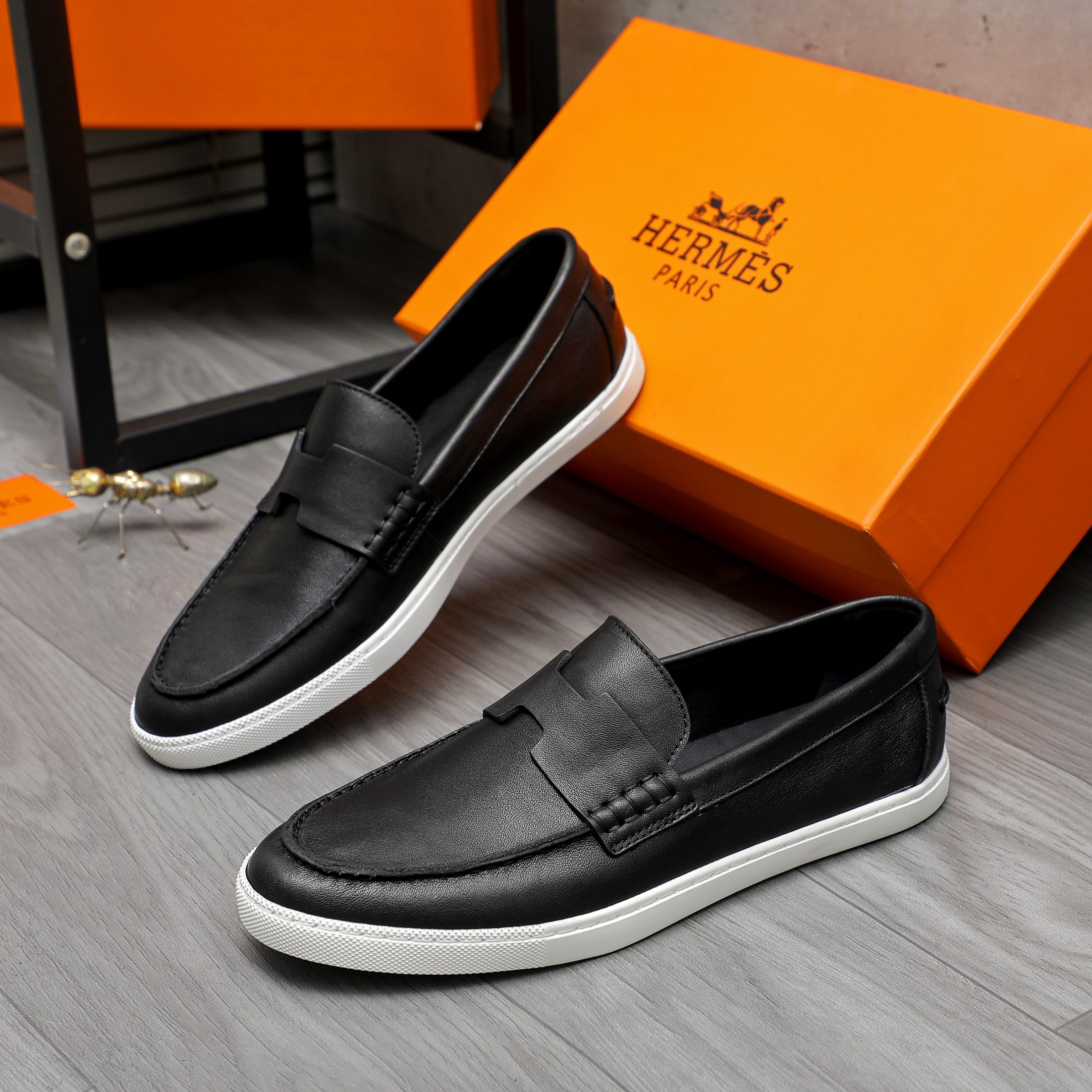 Hermes Men's Casual Loafers - Premium Leather Slip-Ons, Sizes 39-44 4 a1744789987543 1862