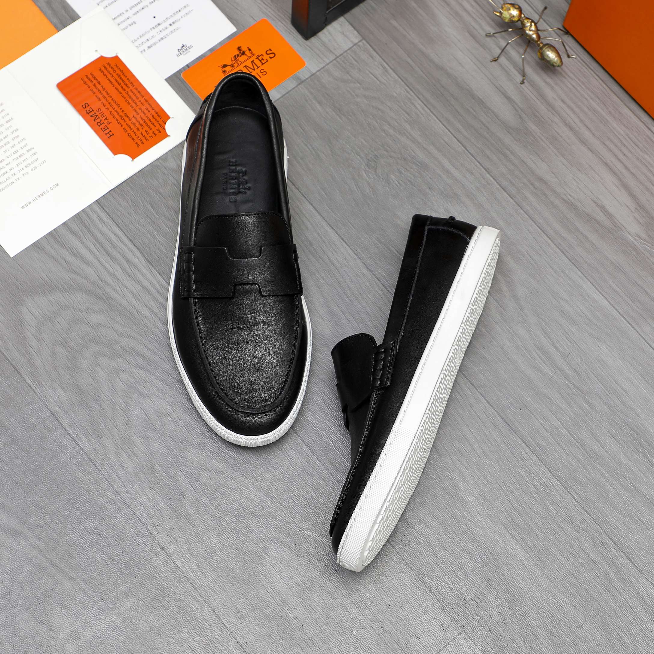 Hermes Men's Casual Loafers - Premium Leather Slip-Ons, Sizes 39-44 5 a1744789988146 5657