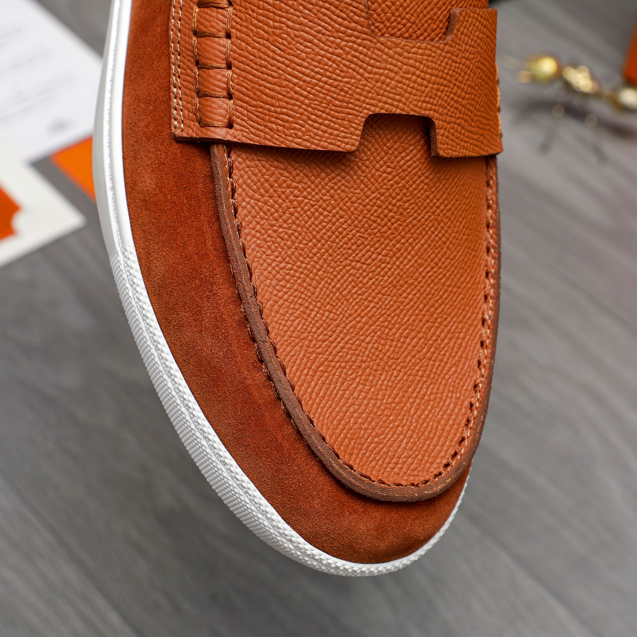 Hermès Men's Leather Loafers: Stylish Comfort in Every Step 9 a1744790445470 5802